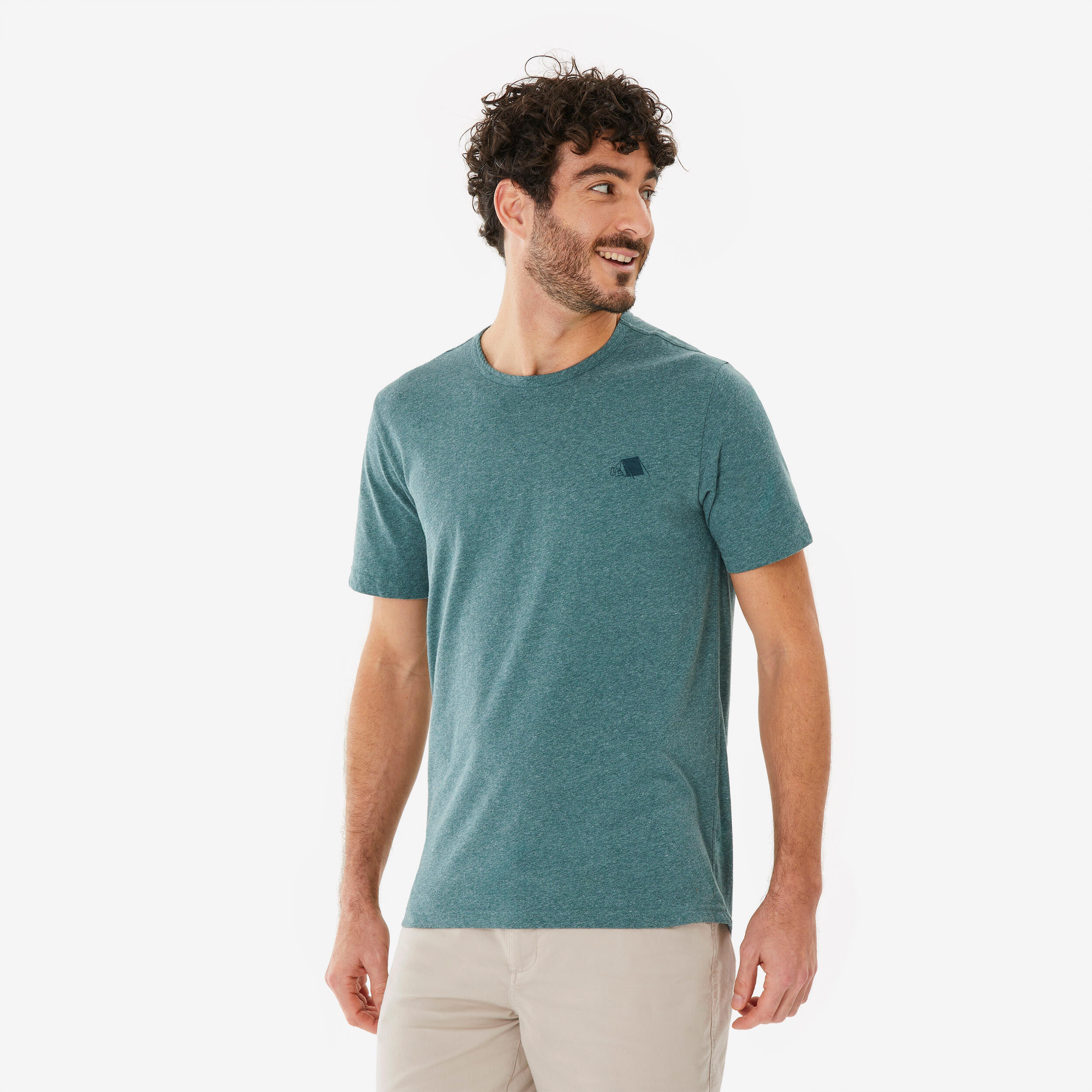 Koszulka turystyczna męska NH100