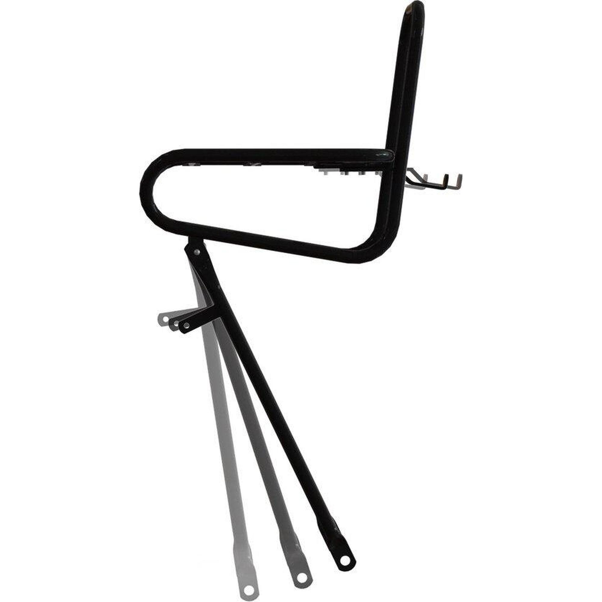 Bagażnik V 26/28" Gładki 25Cm Kb Matowy Czarny