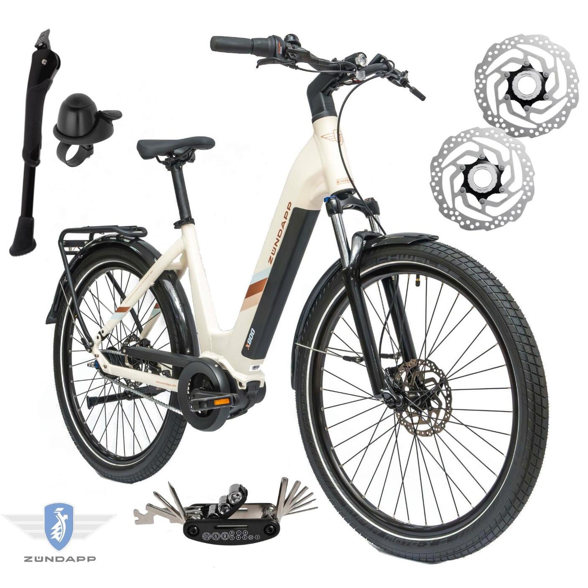 Rower Elektryczny Damski Miejski 27,5" SHIMANO Nexus LCD Aplikacja 250 W