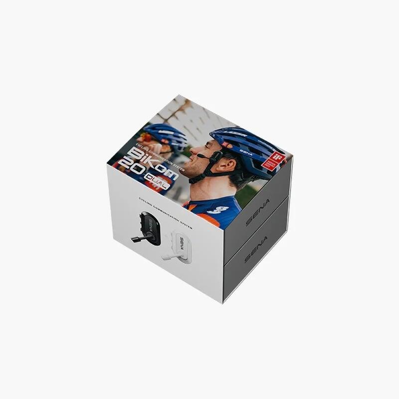 BiKom 20 double pack - System komunikacji MESH dla rowerzystów biało-czarny