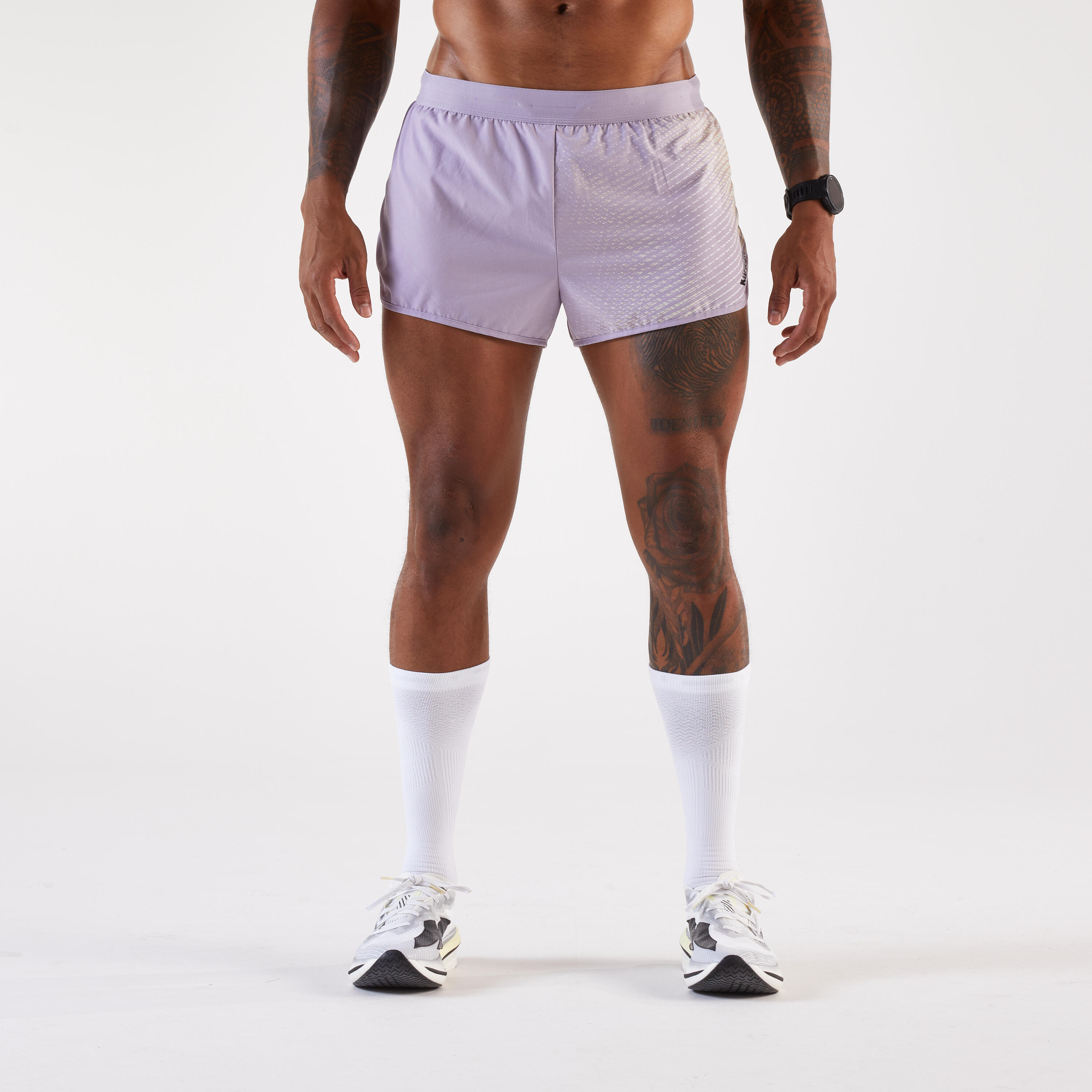 Spodenki do biegania męskie Kiprun Run 500 Comfort Split