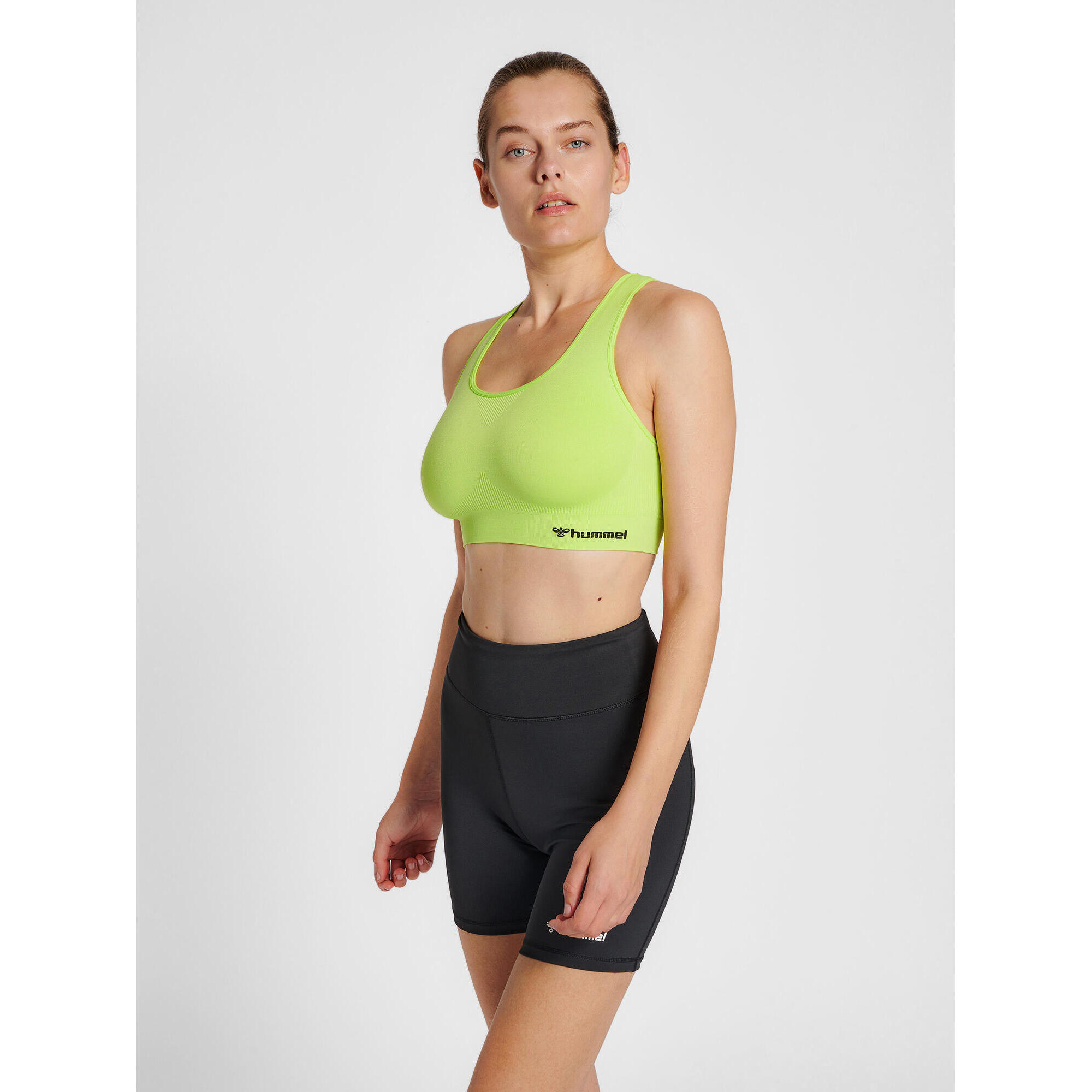 Damski bezszwowy biustonosz sportowy Hummel Tif