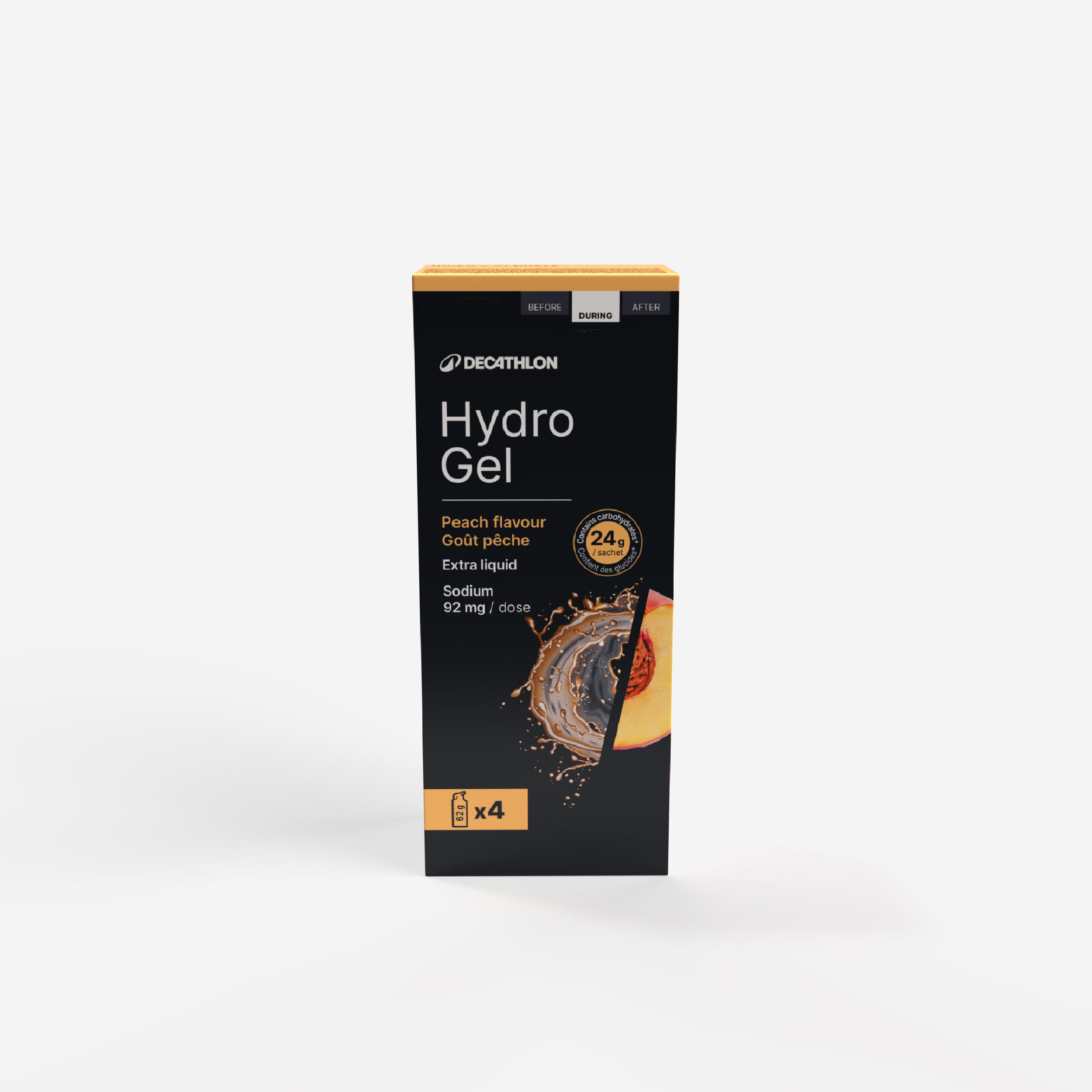 Żel energetyczny Hydro Gel+ brzoskwiniowy 4 x 53ml