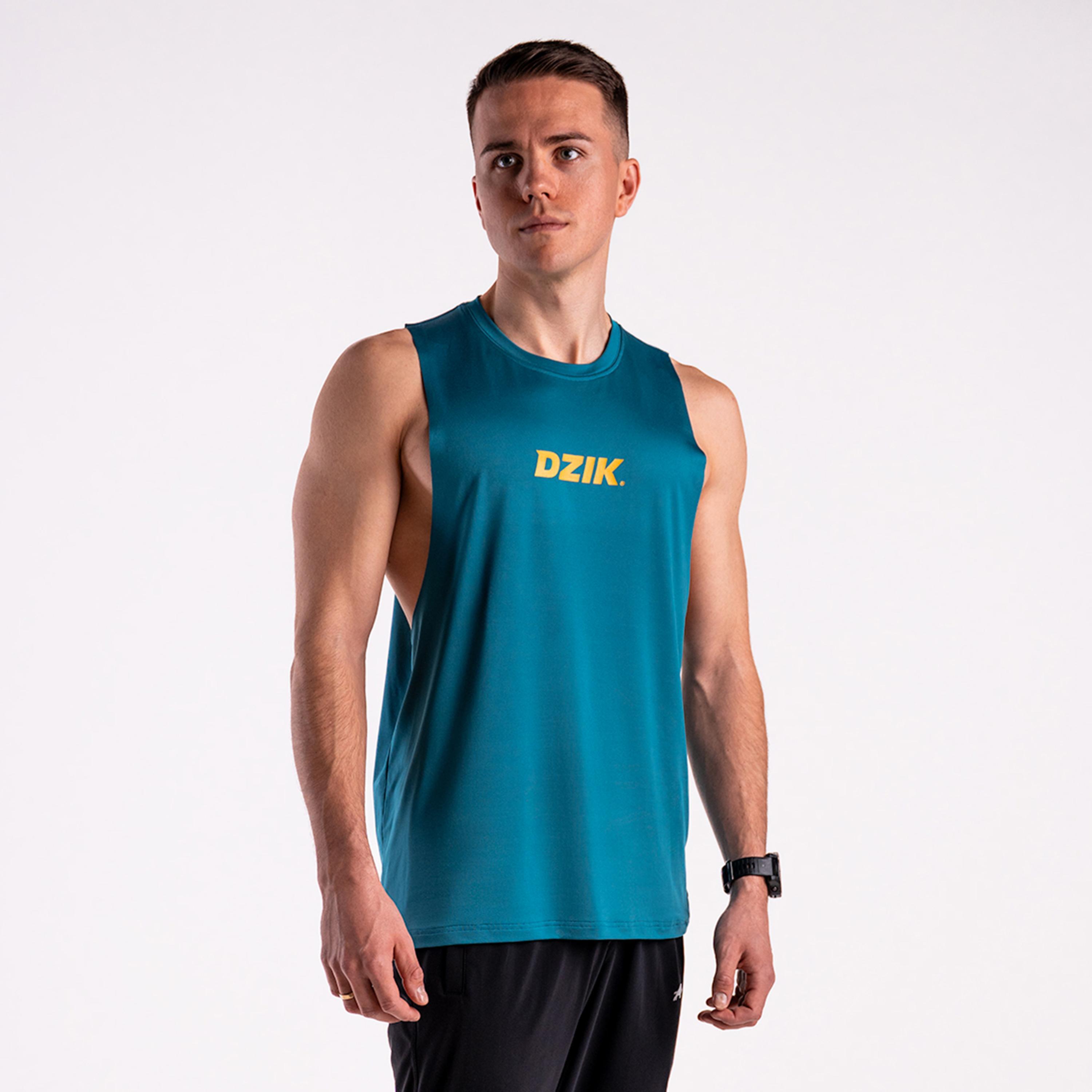 Tank top treningowy DZIK® niebieski