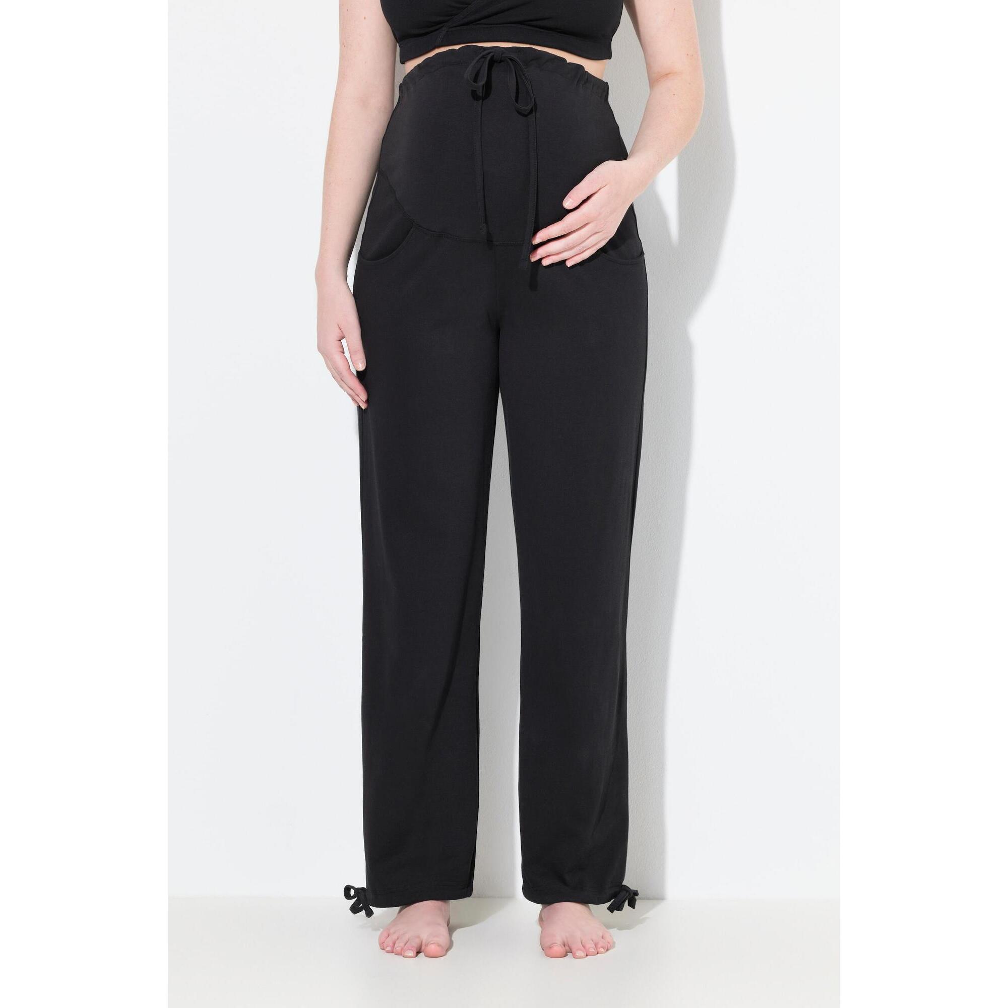 Damskie Spodnie dresowe Bellieva ekstra szeroki pas bio-bawełna