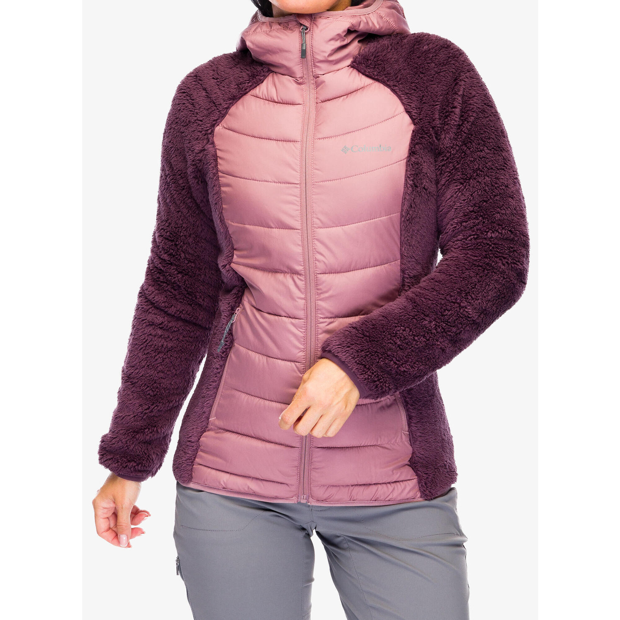Kurtka ocieplana damska Columbia Powder Lite II Sherpa Hybrid Jacket