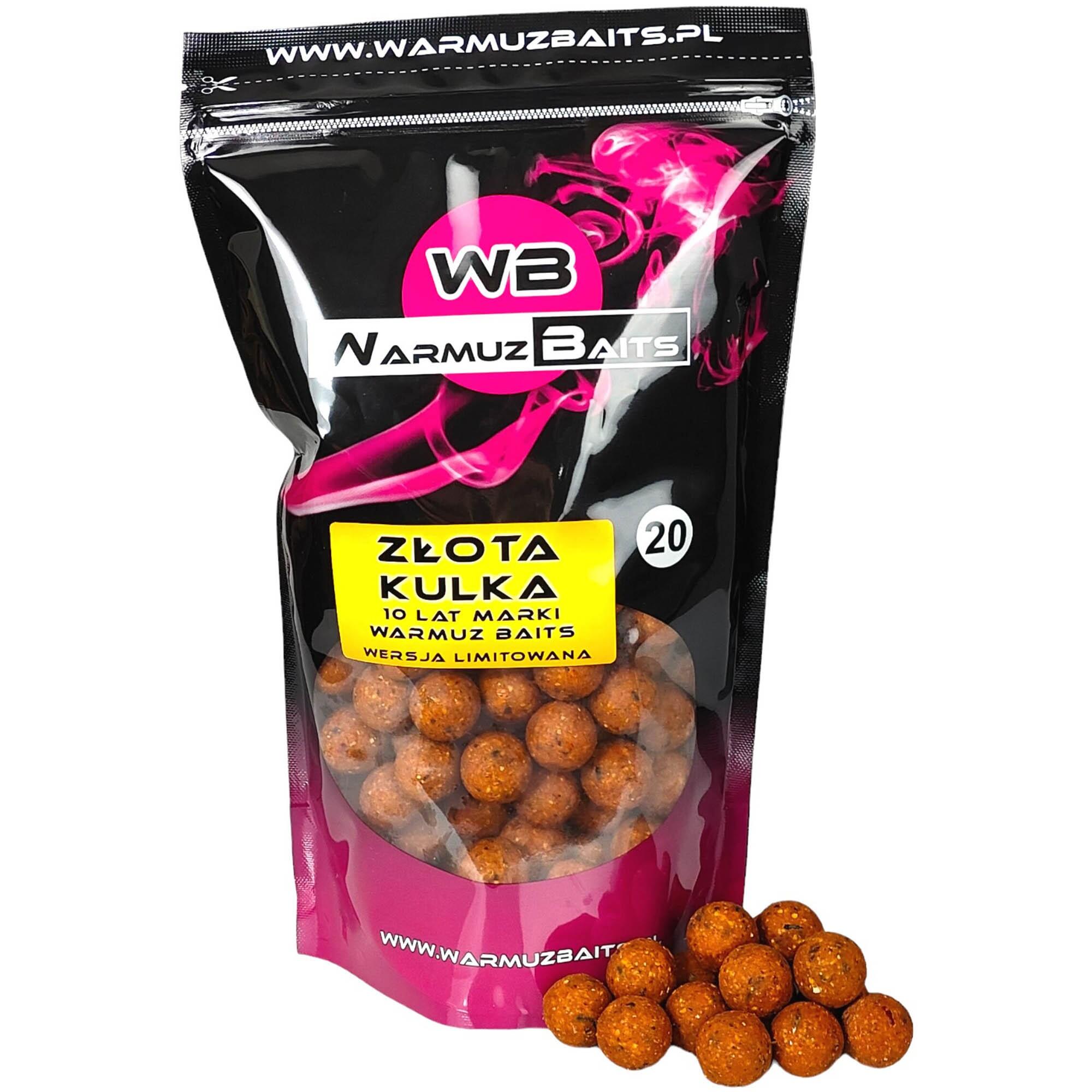 Kulki Zanętowe Karpiowe Warmuz Baits Złota Kulka 20 Mm 900 G