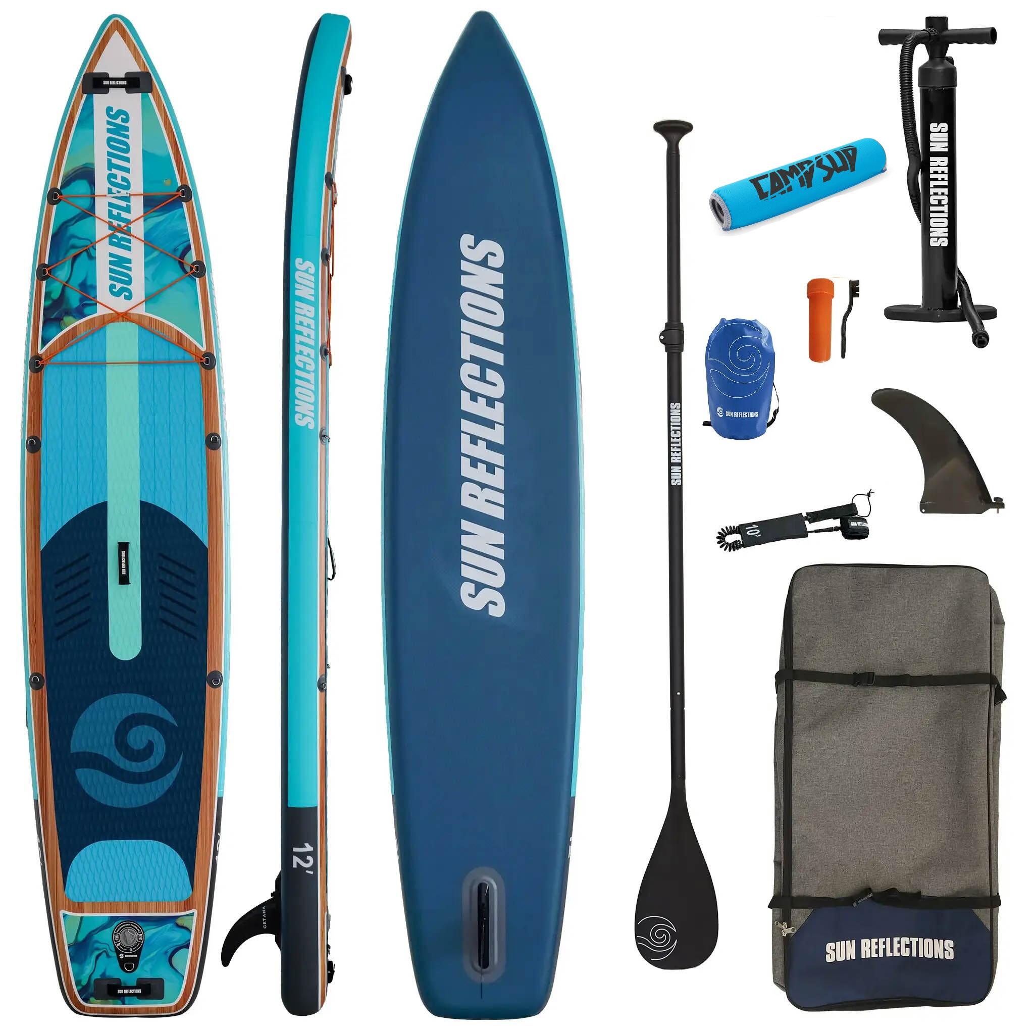 Deska Sup Pompowana Sun Reflections XL 12'0" + Bojka na wiosło