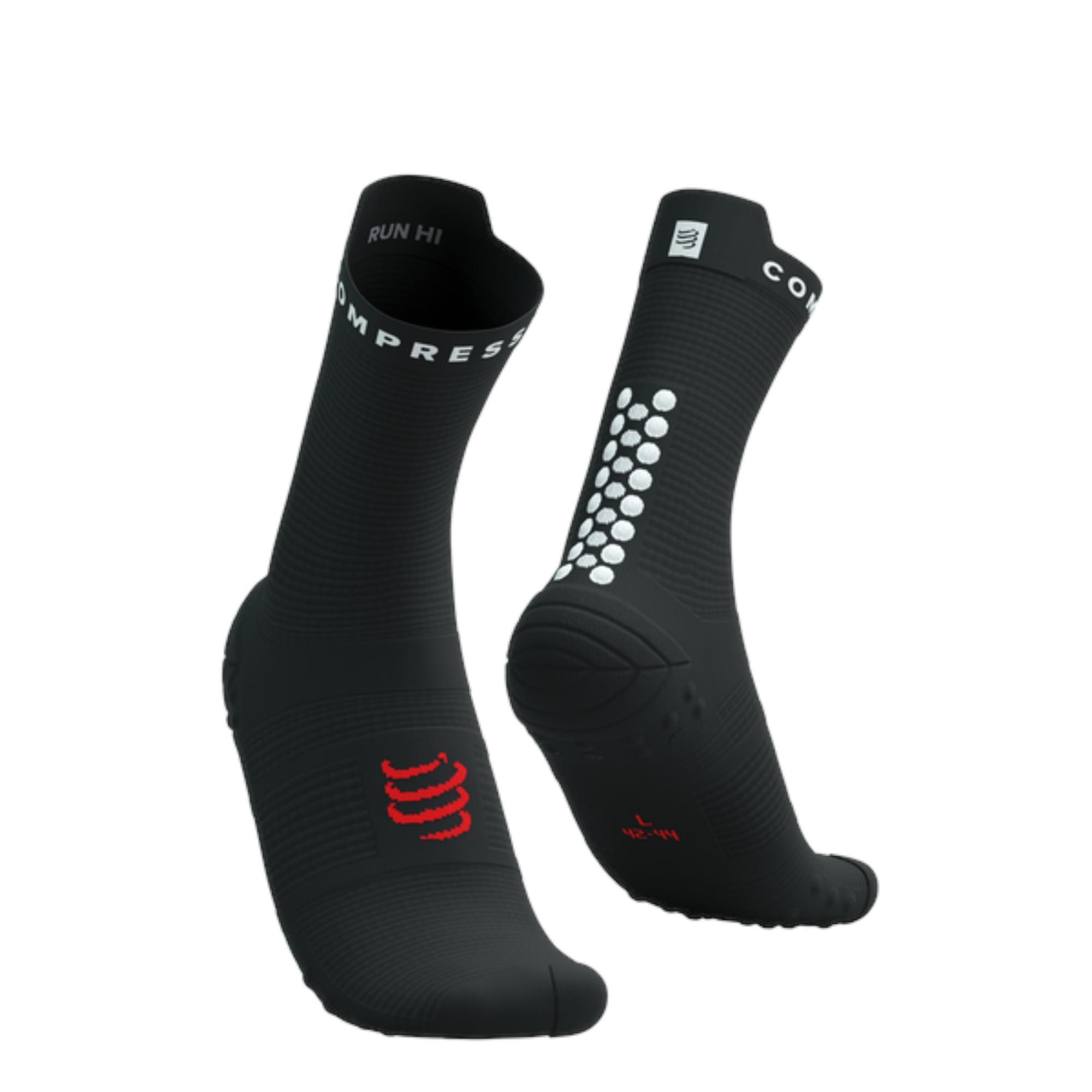 Skarpetki biegowe Compressport ProRacing Socks V4 Run High black/white