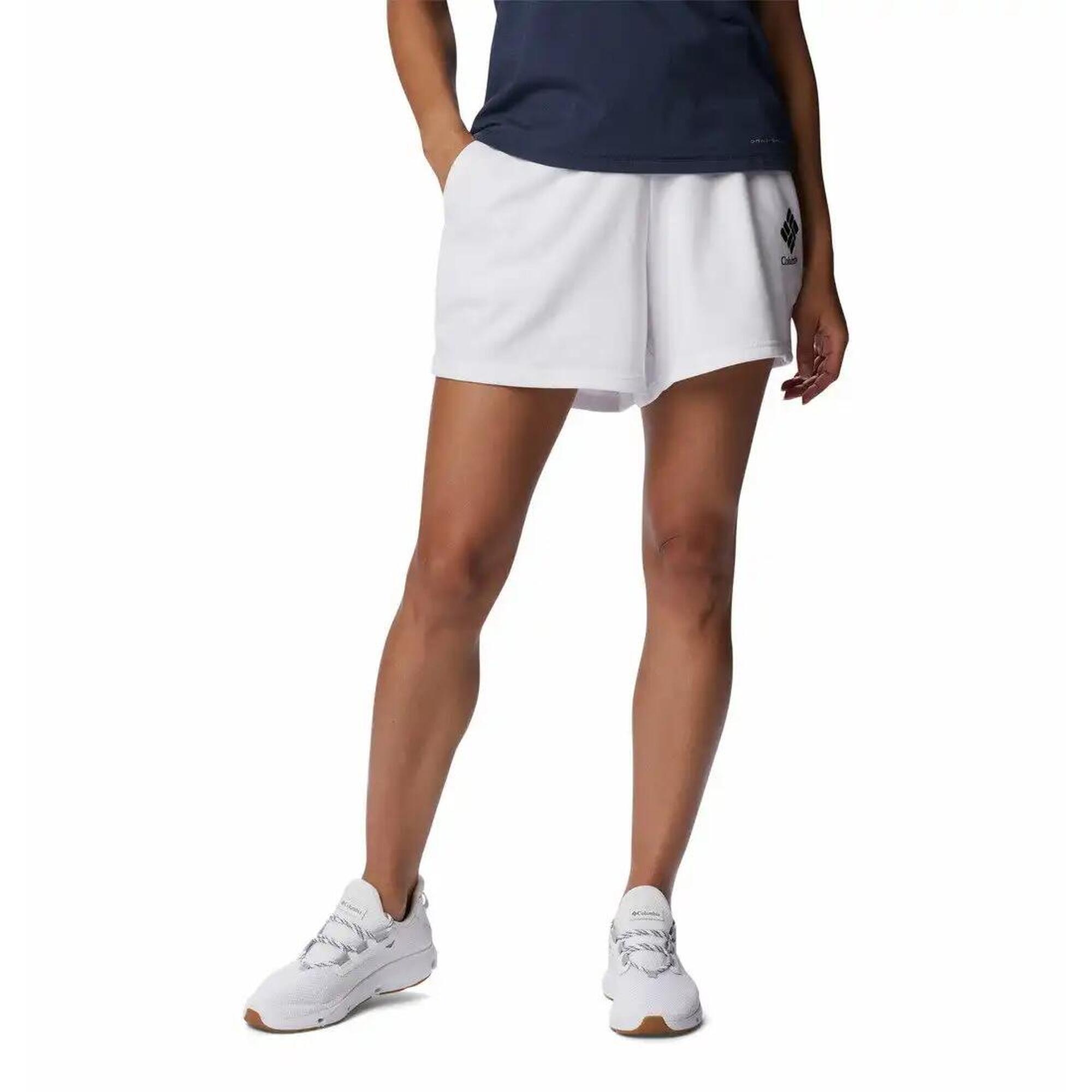 Krótkie Spodenki Turystyczne Damskie Columbia Logo III French Terry Short