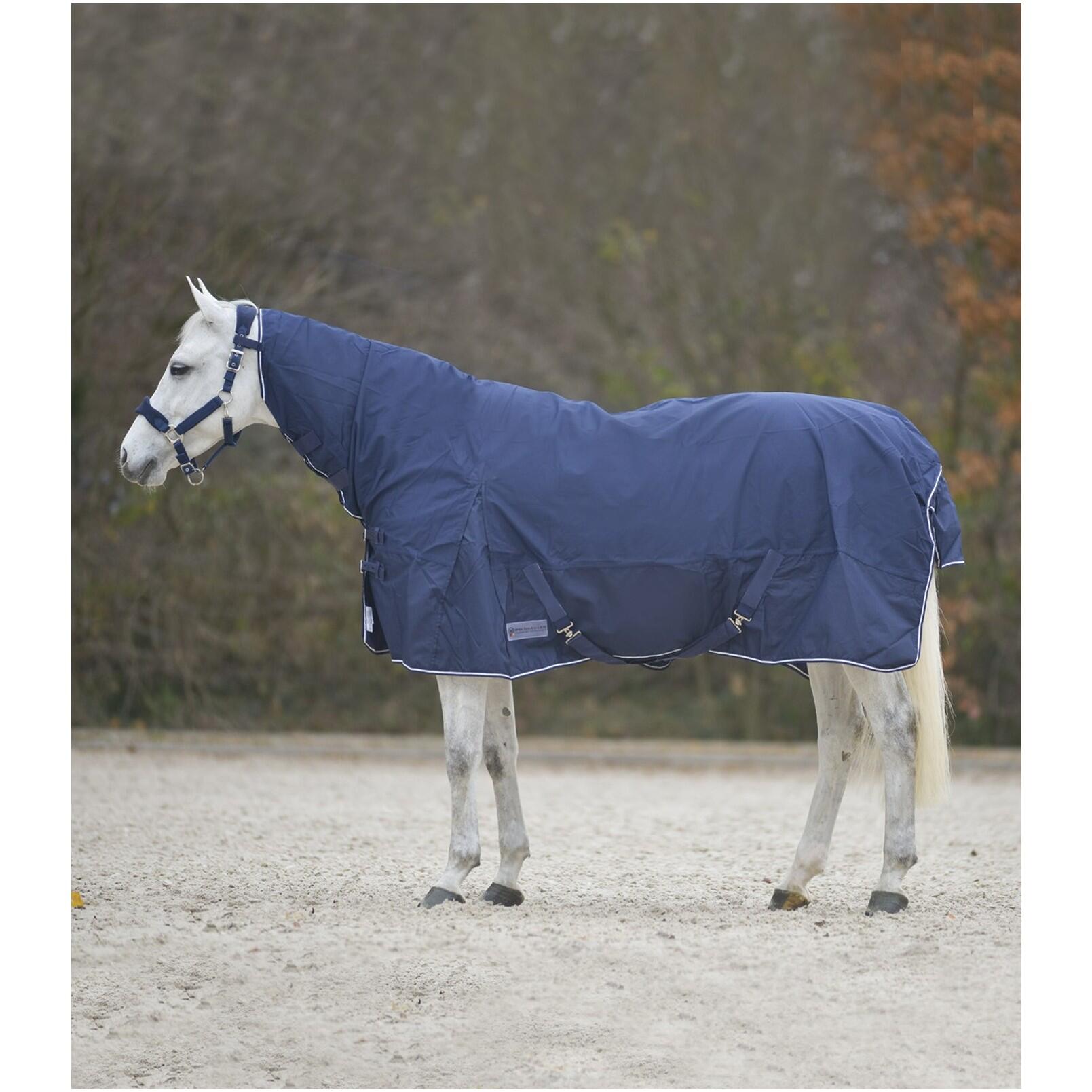 Derka zewnętrzna dla koni z osłoną szyi Waldhausen Comfort