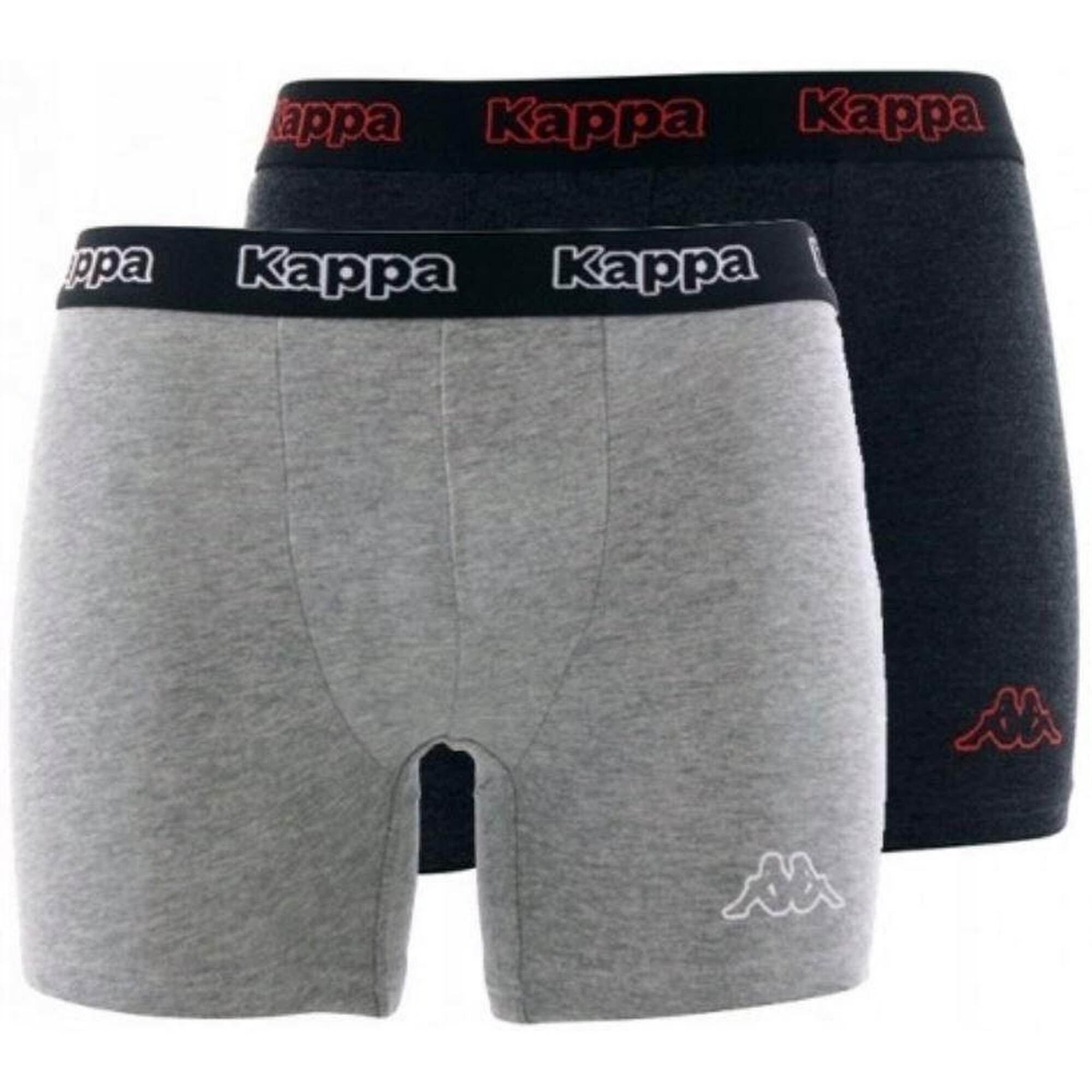 Kappa Boxershort 2-Pakowy Ciemny i Jasnoszary XL dla Mężczyzn