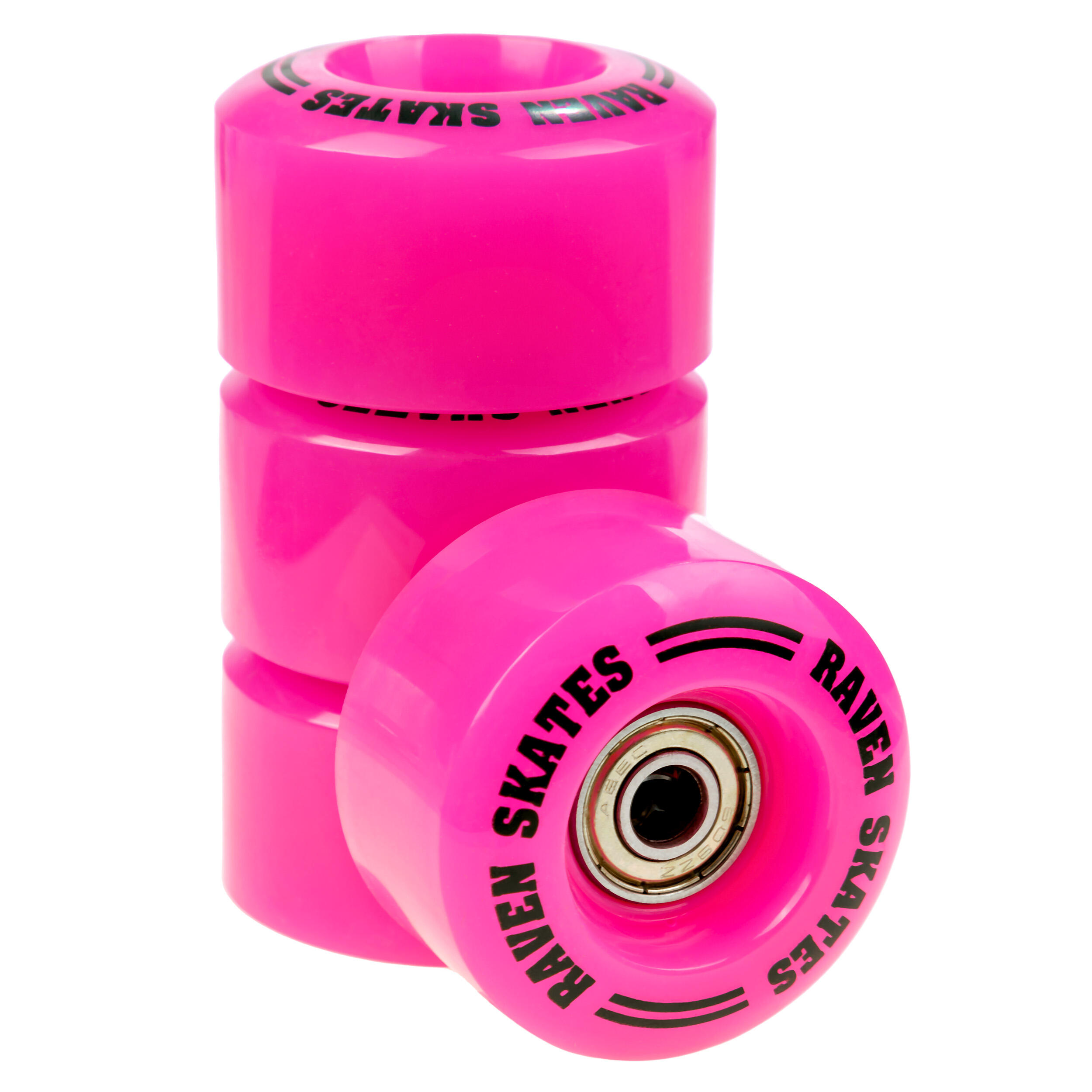 Kółka + Łożyska do wrotek Raven Serena Mint/Pink 4szt