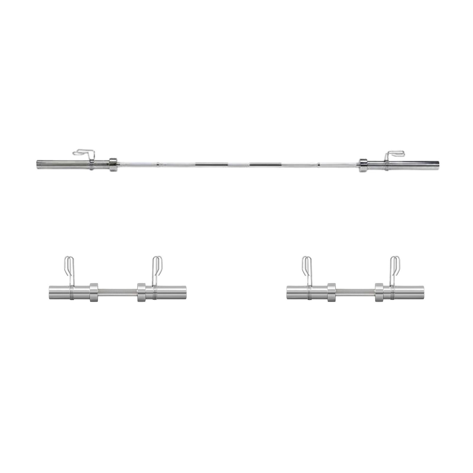 Zestaw gryfów olimpijskich Gryf prosty 200 cm i 2 gryfy krótkie 50 cm