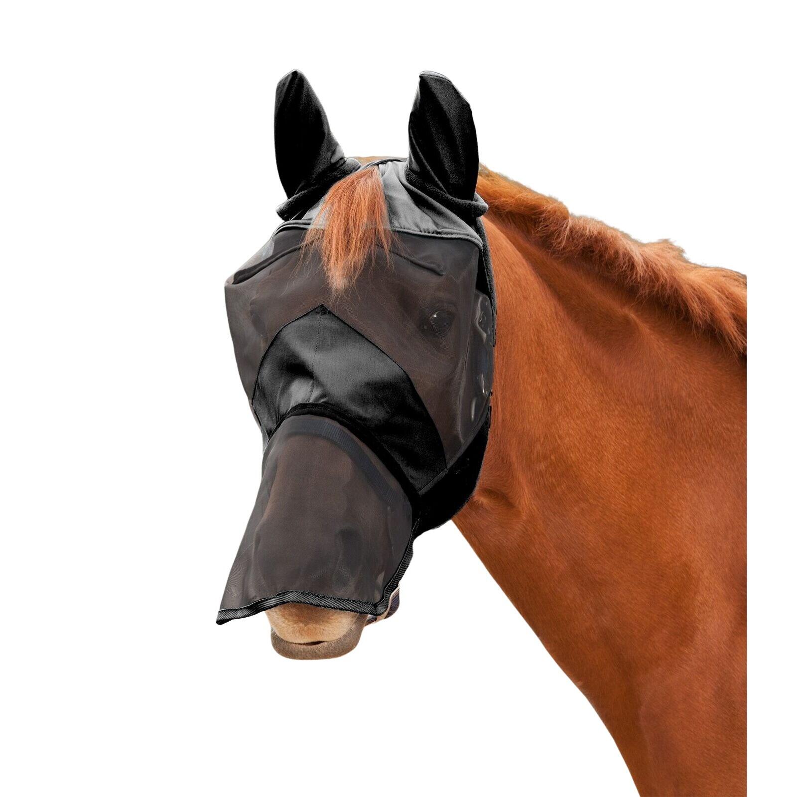 Maseczka przeciw muchom dla kucyka z osłoną uszu i noska Waldhausen Premium