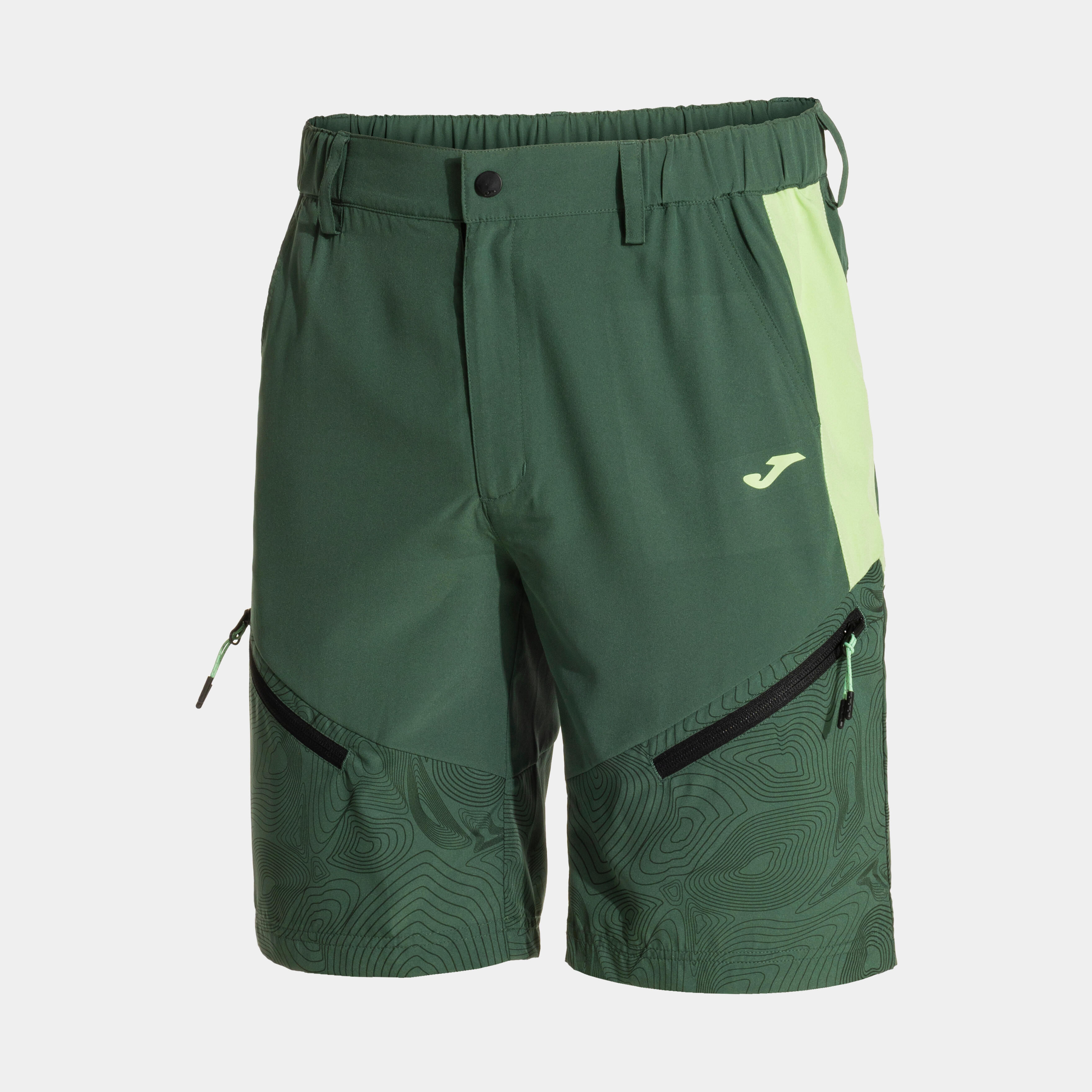 Spodenki sportowe Joma Mystic Bermuda męskie, zielone, XL