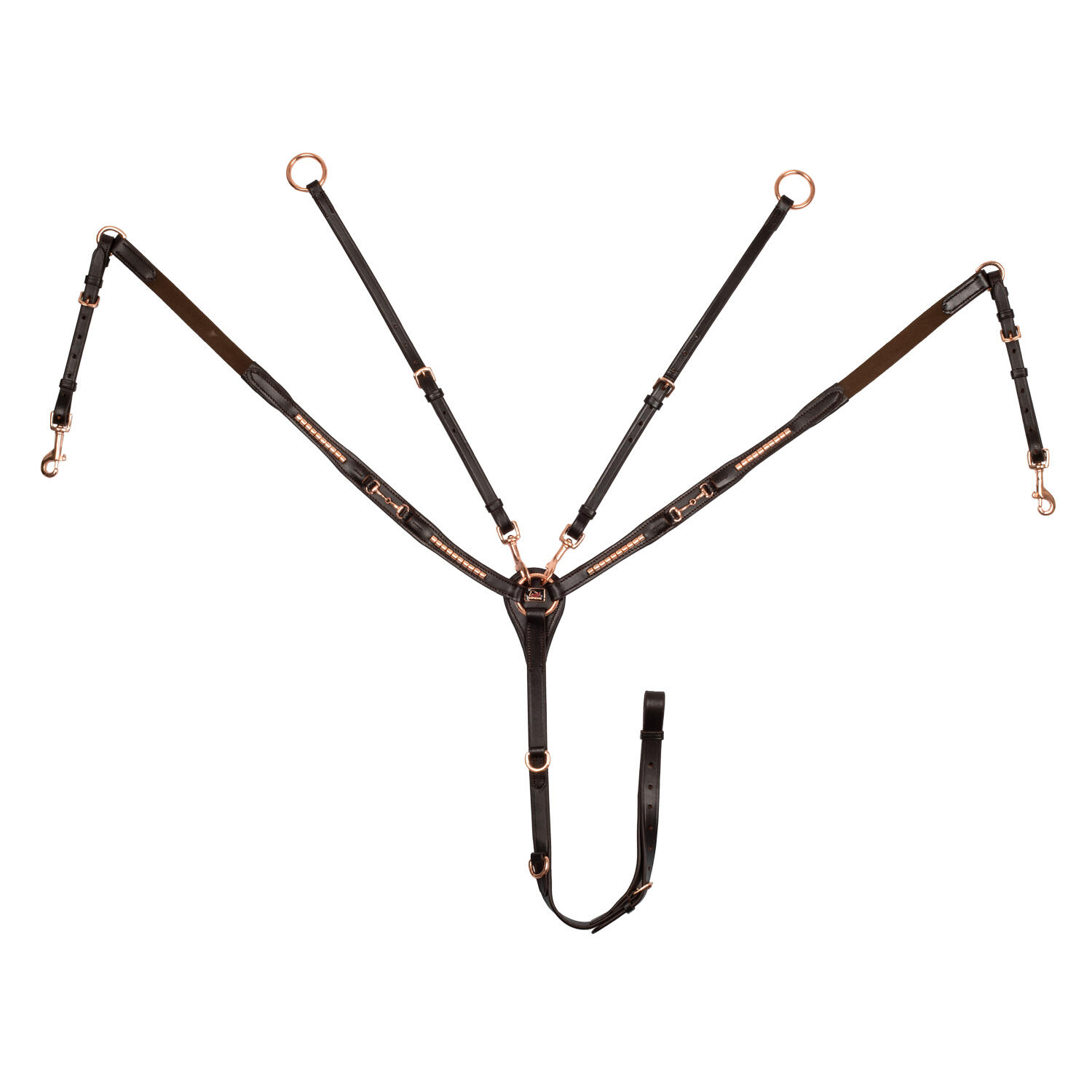 Smycz myśliwska z skórzanym widelcem Supreme