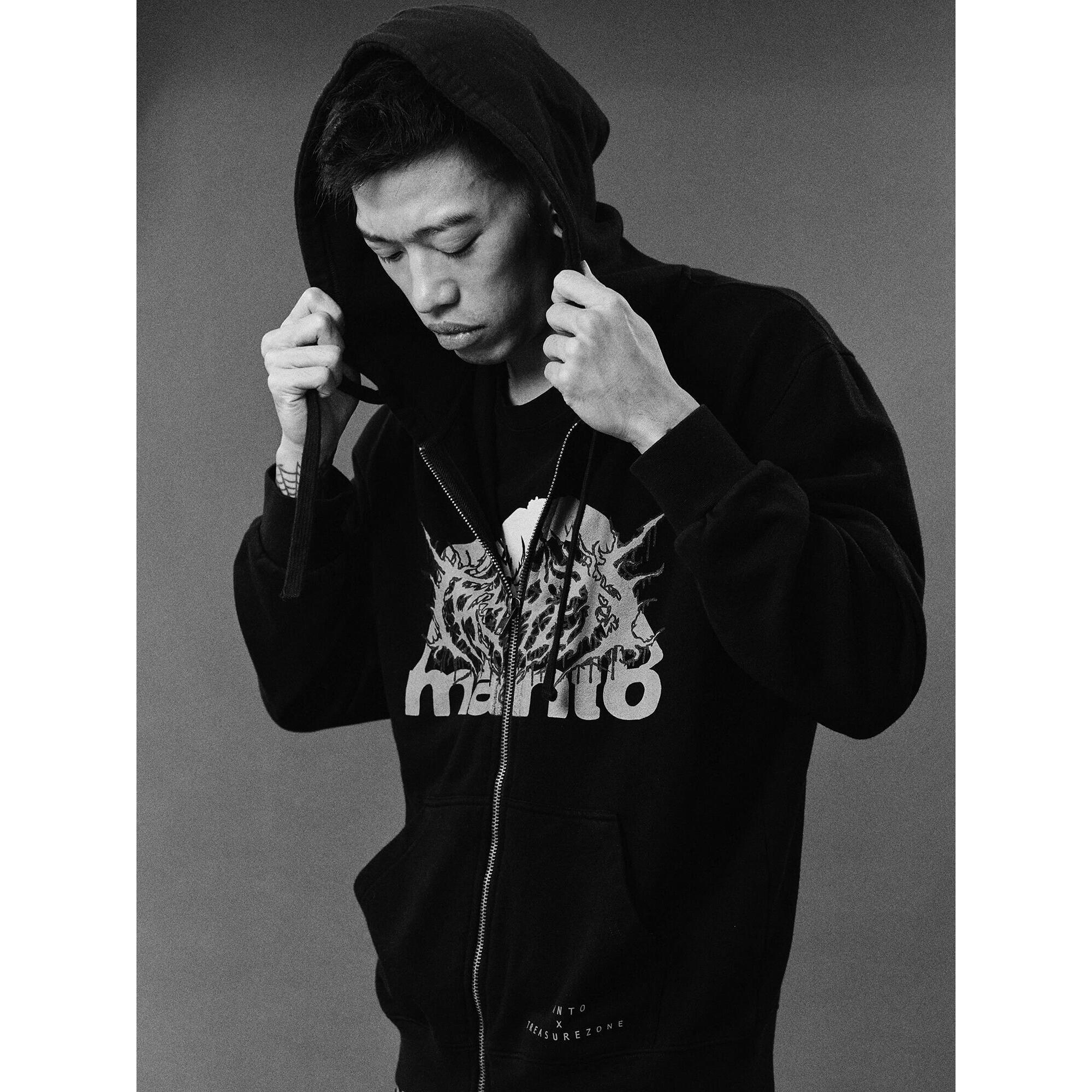 MANTO bluza z kapturem TREASURE ZONE czarna