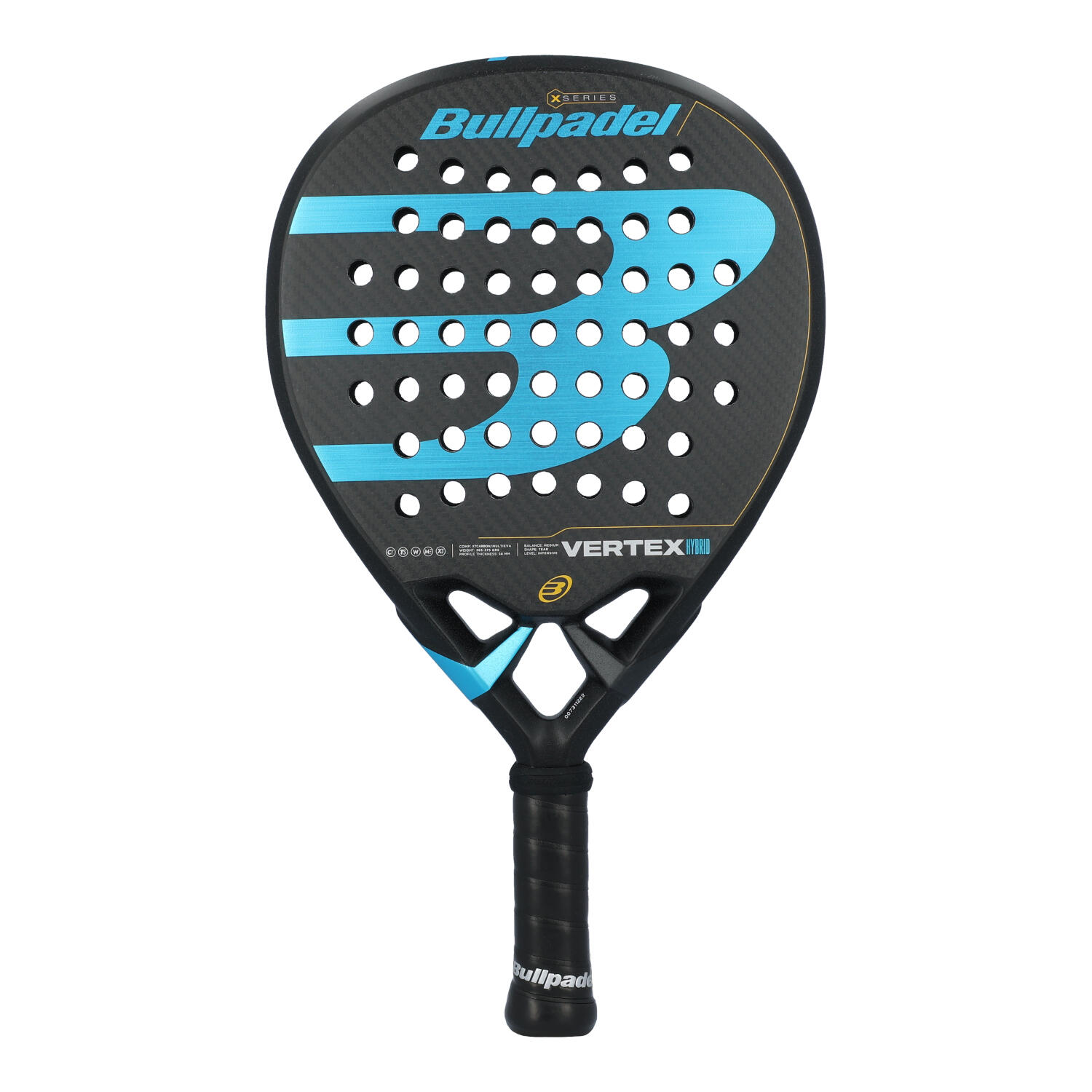 Rakieta do padla Bullpadel Vertex 02 X Hybrid Carbon turkusowa