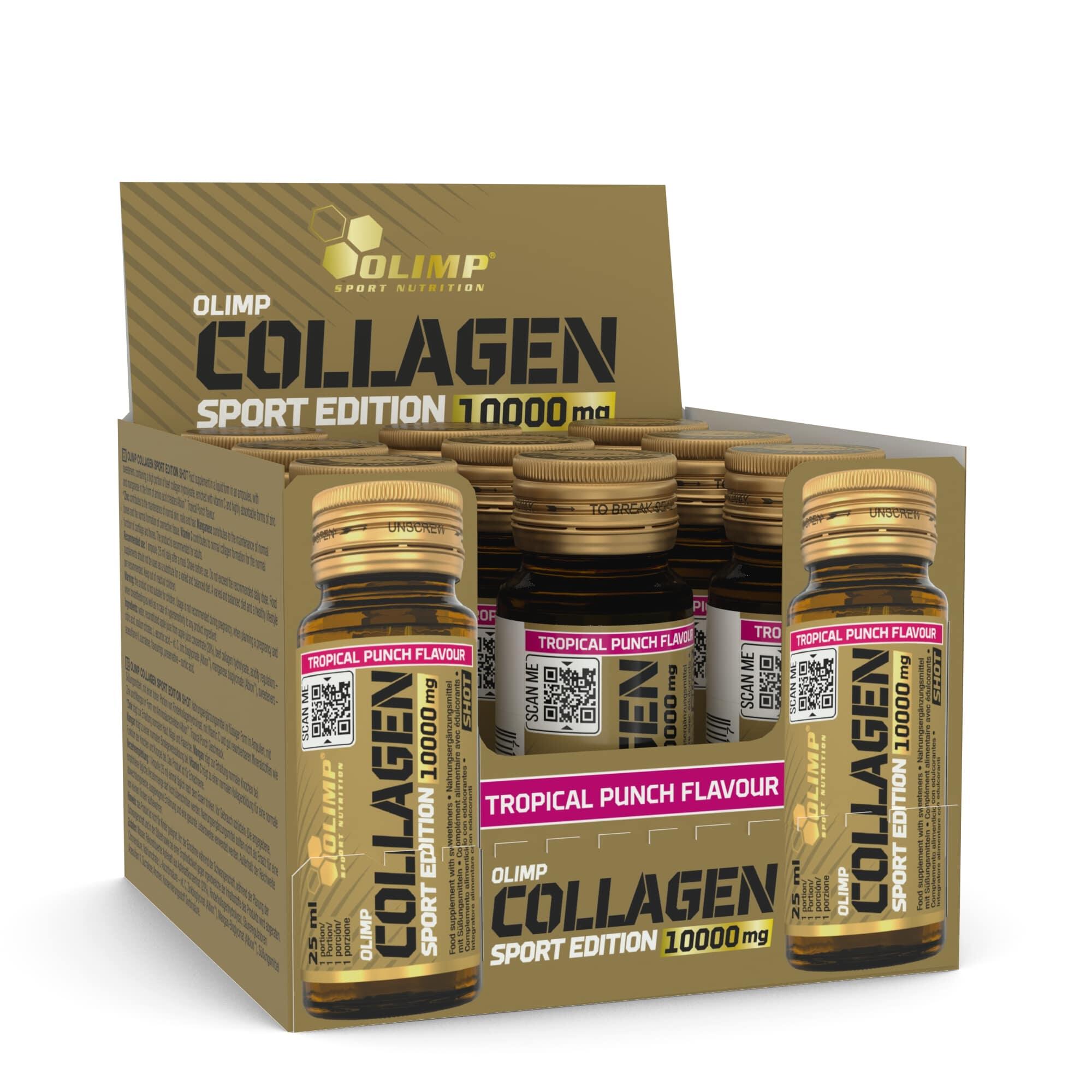 Kolagen Olimp Collagen Sport Edition Shot - 9 x 25 ml Ampułka Szklana DISPLAY