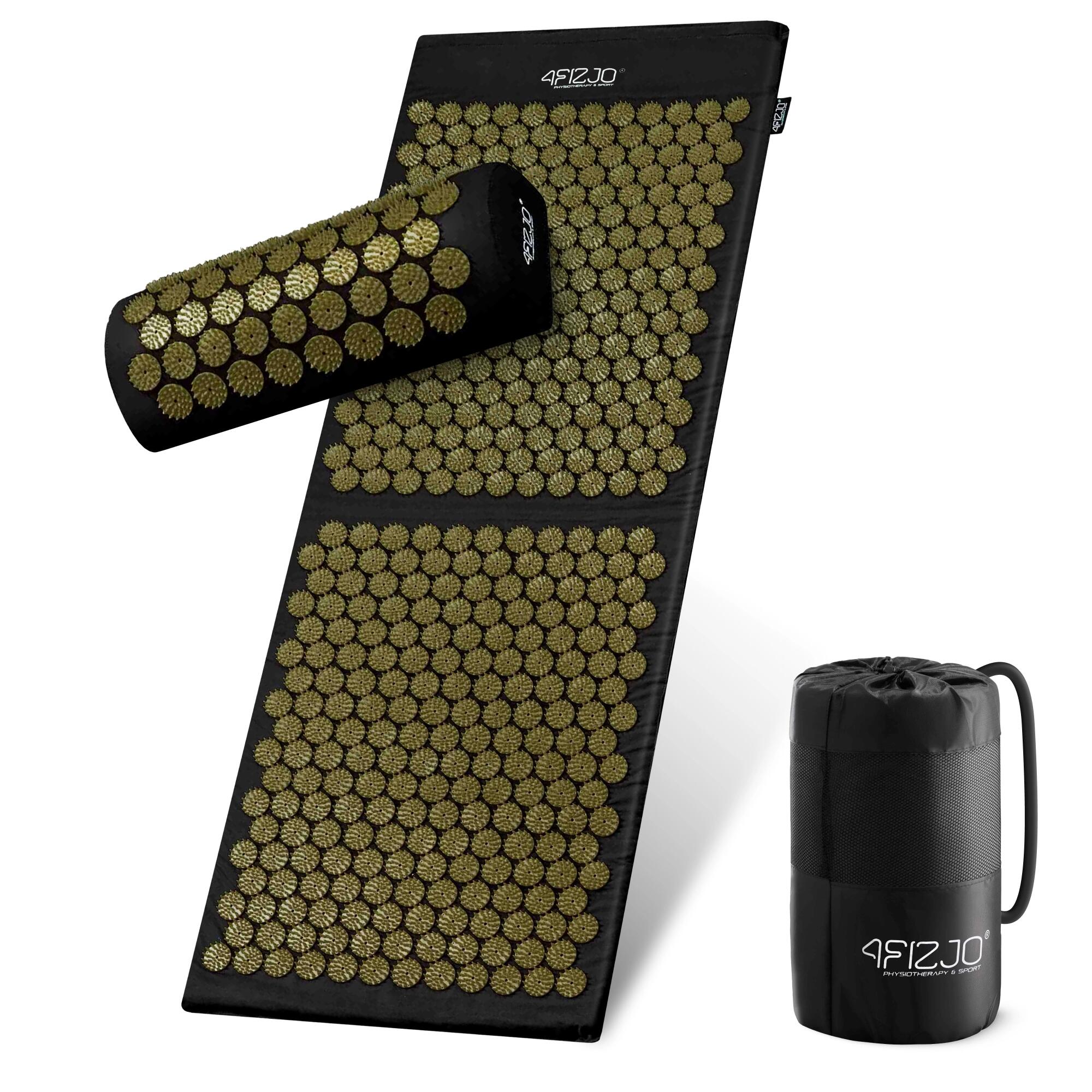 Duża mata do akupresury klasyczna 4FIZJO z poduszką