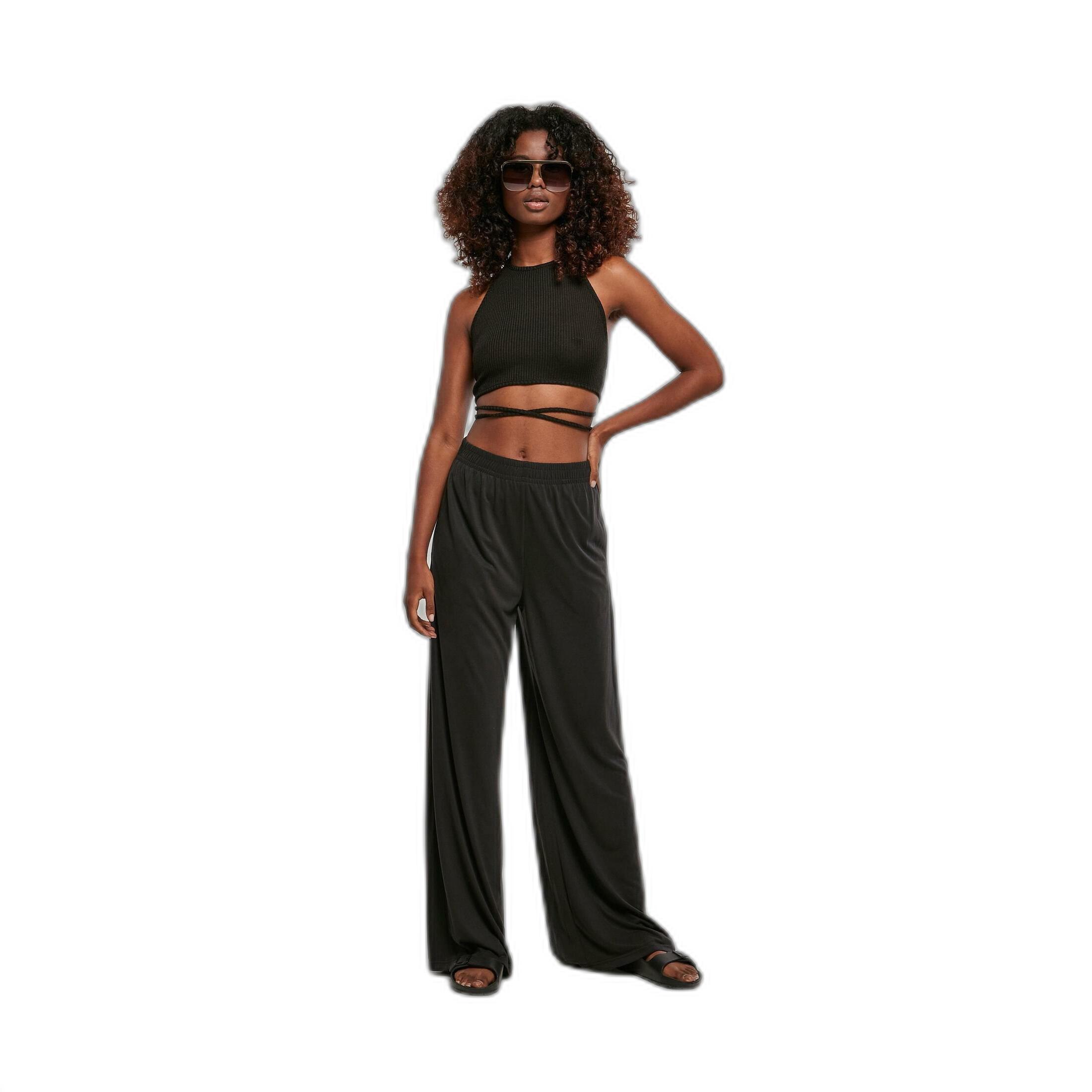 Krótki, prążkowany tank top dla kobiet Urban Classics GT