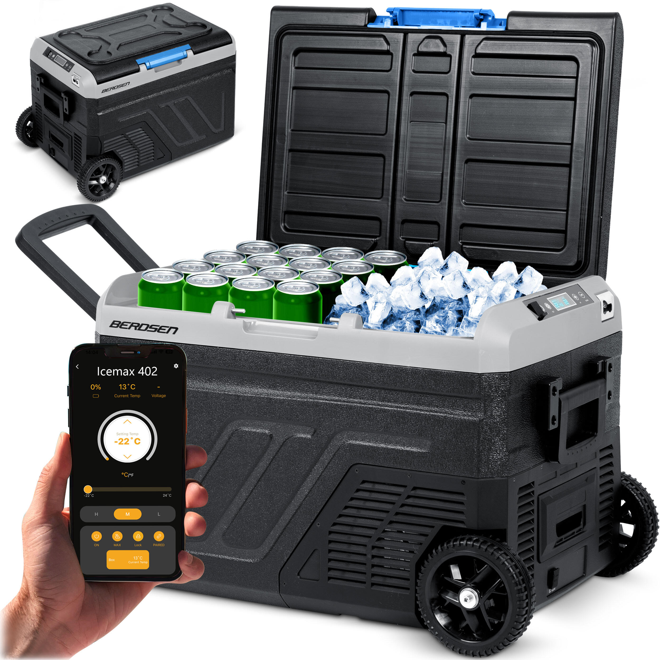 Lodówka turystyczna kompresorowa samochodowa 12V/230V Berdsen 40l