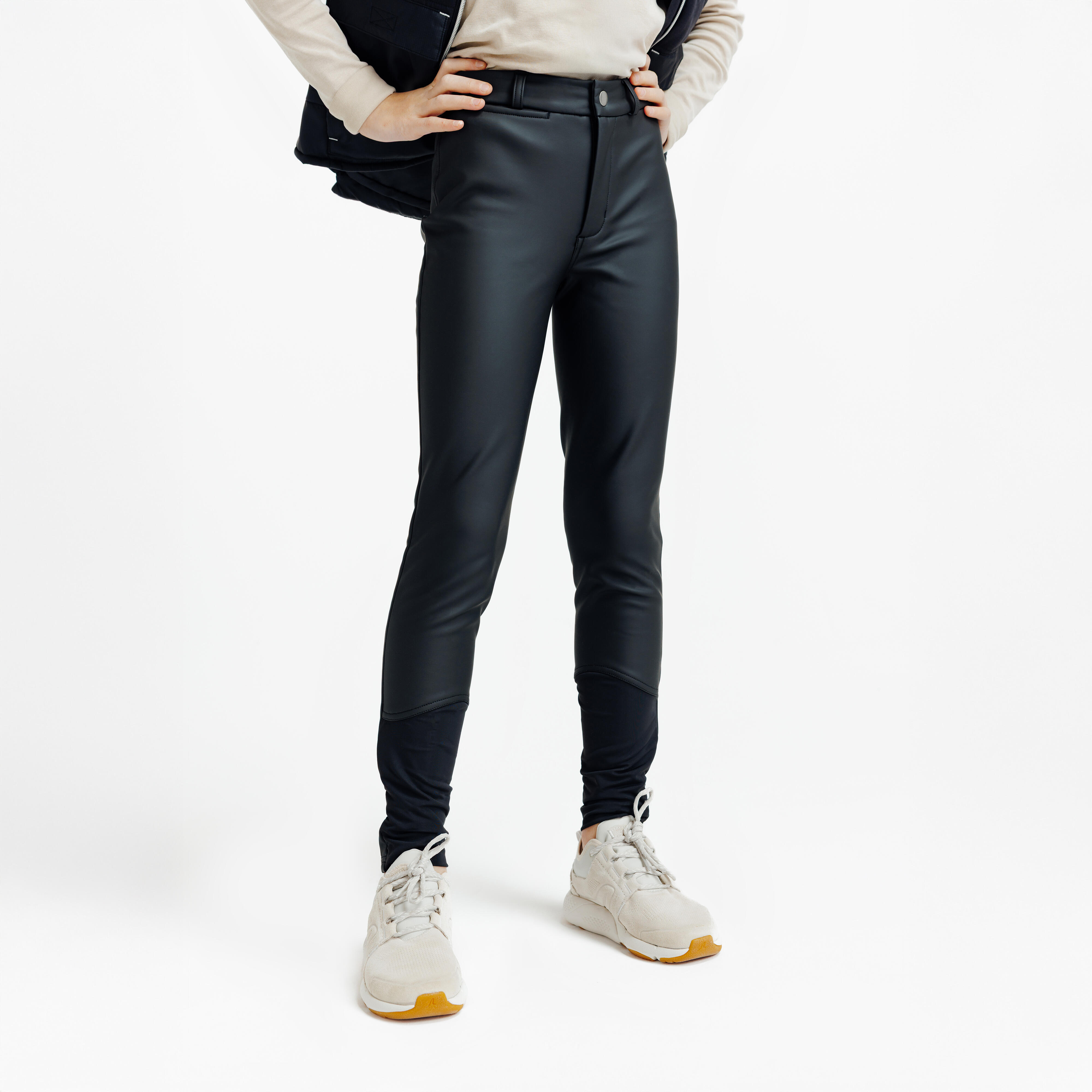 Ciepłe bryczesy dla dzieci FOUGANZA 500 Kipwarm