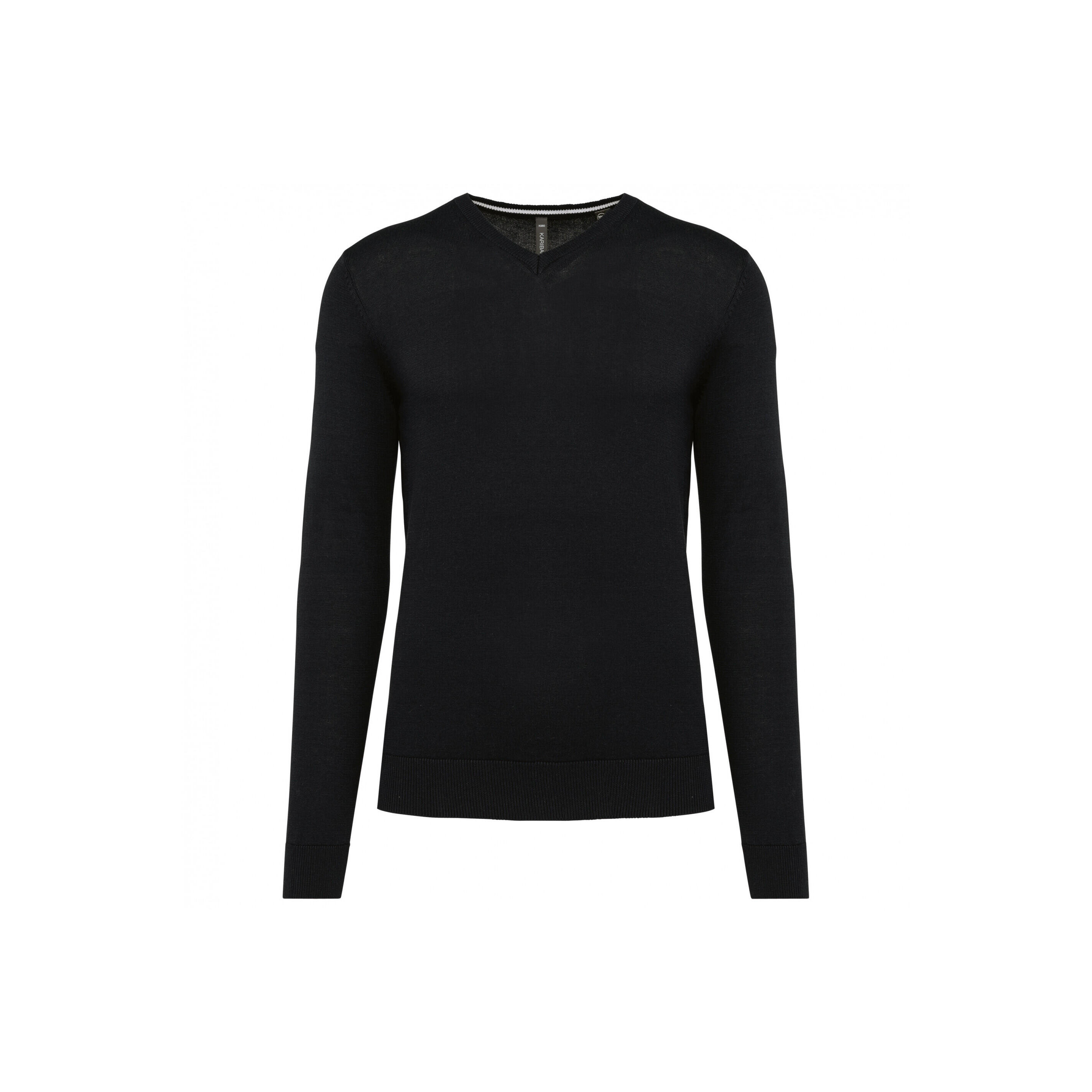 Ekologiczny sweter z dekoltem w szpic Kariban