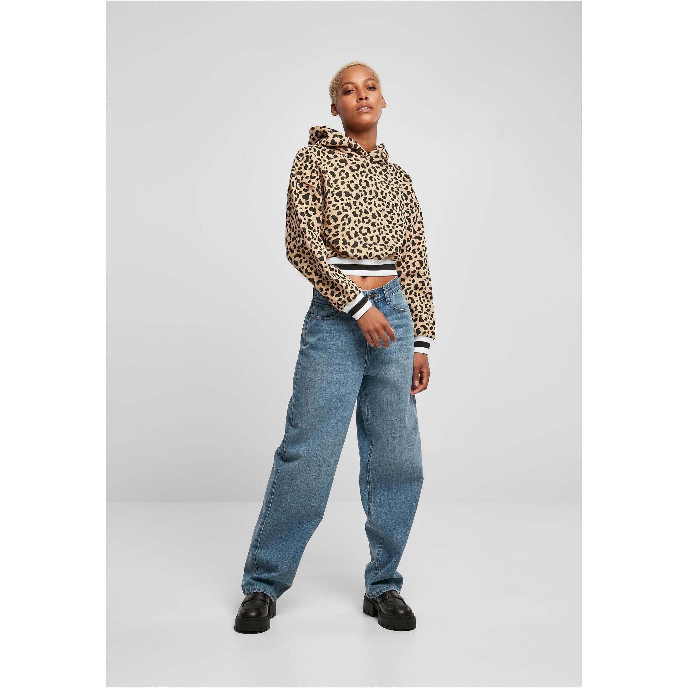 Sweat z kapturem court kobieta Urban Classics AOP College