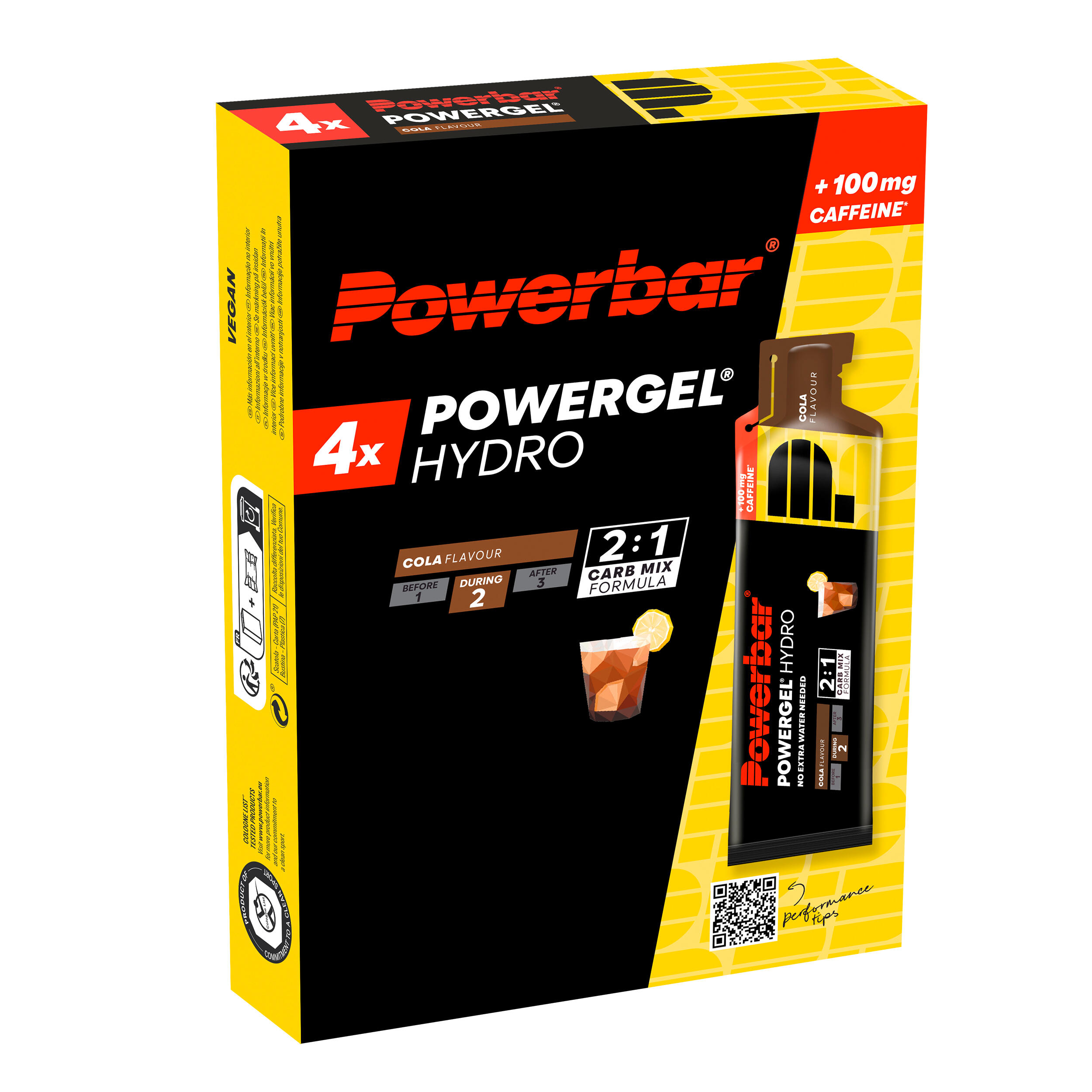 Wielopak Powerbar Hydro Gel Cola x4