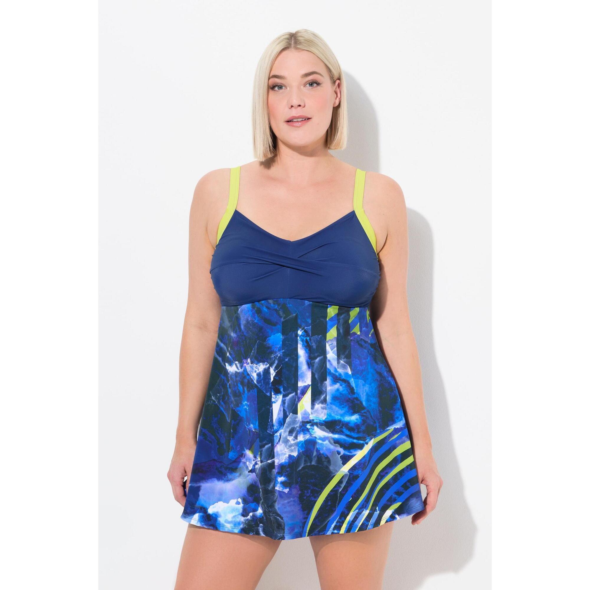 Damska Sukienka Kąpielowa miękkie miseczki ramiączka z regulacją