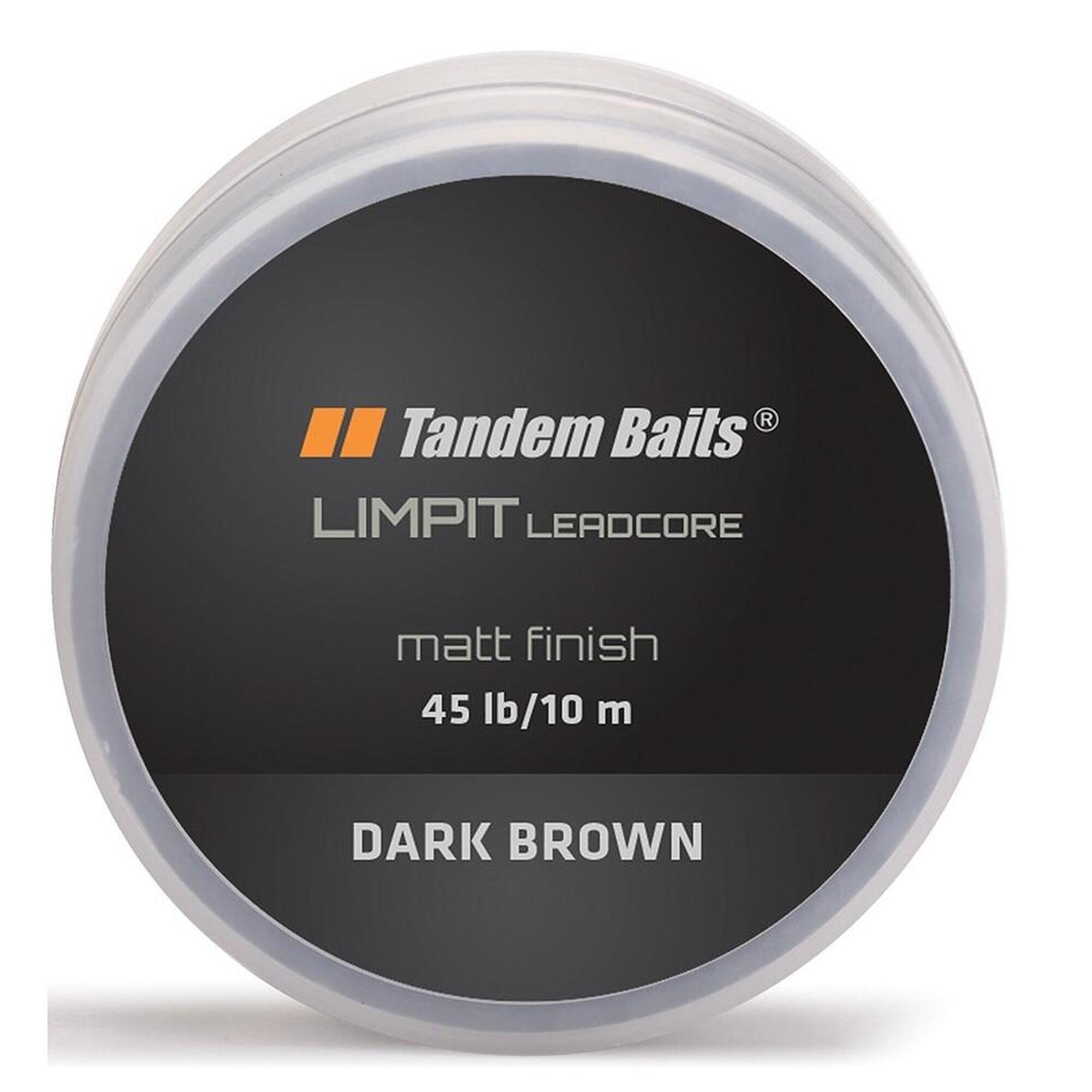Plecionka przyponowa Limpit Leadcore 45 lb / 10 m Ciemny Brąz