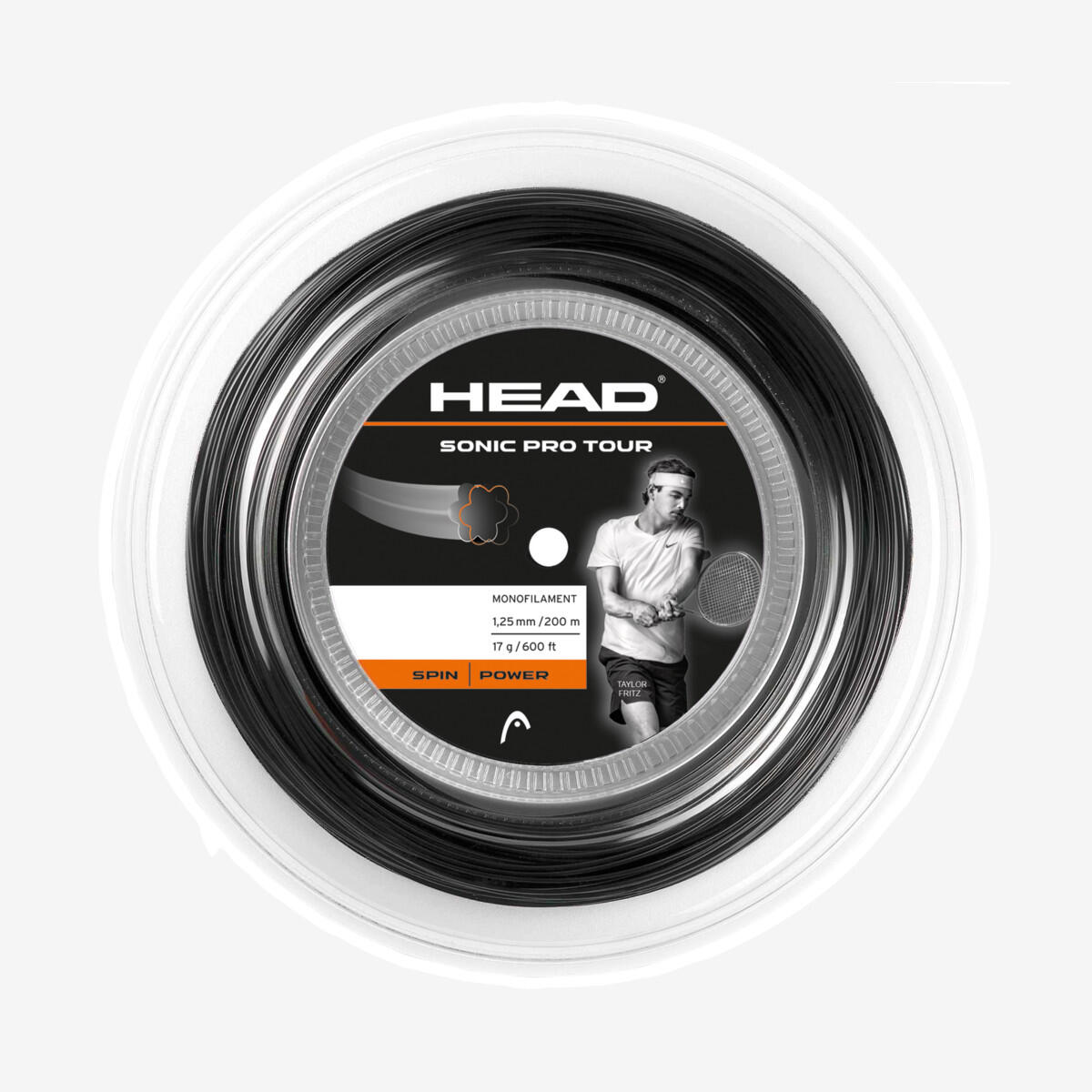 Naciąg do rakiet tenisowych HEAD Sonic Pro ™ Tour 200m szpula