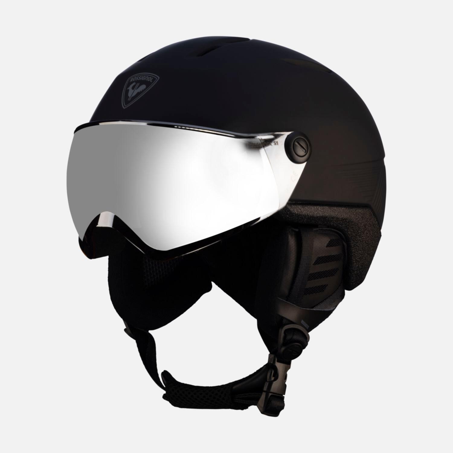 Sporty zimowe Kaski Rossignol Fit Visor Impacts Kask Narciarski - L-XL - Czarny