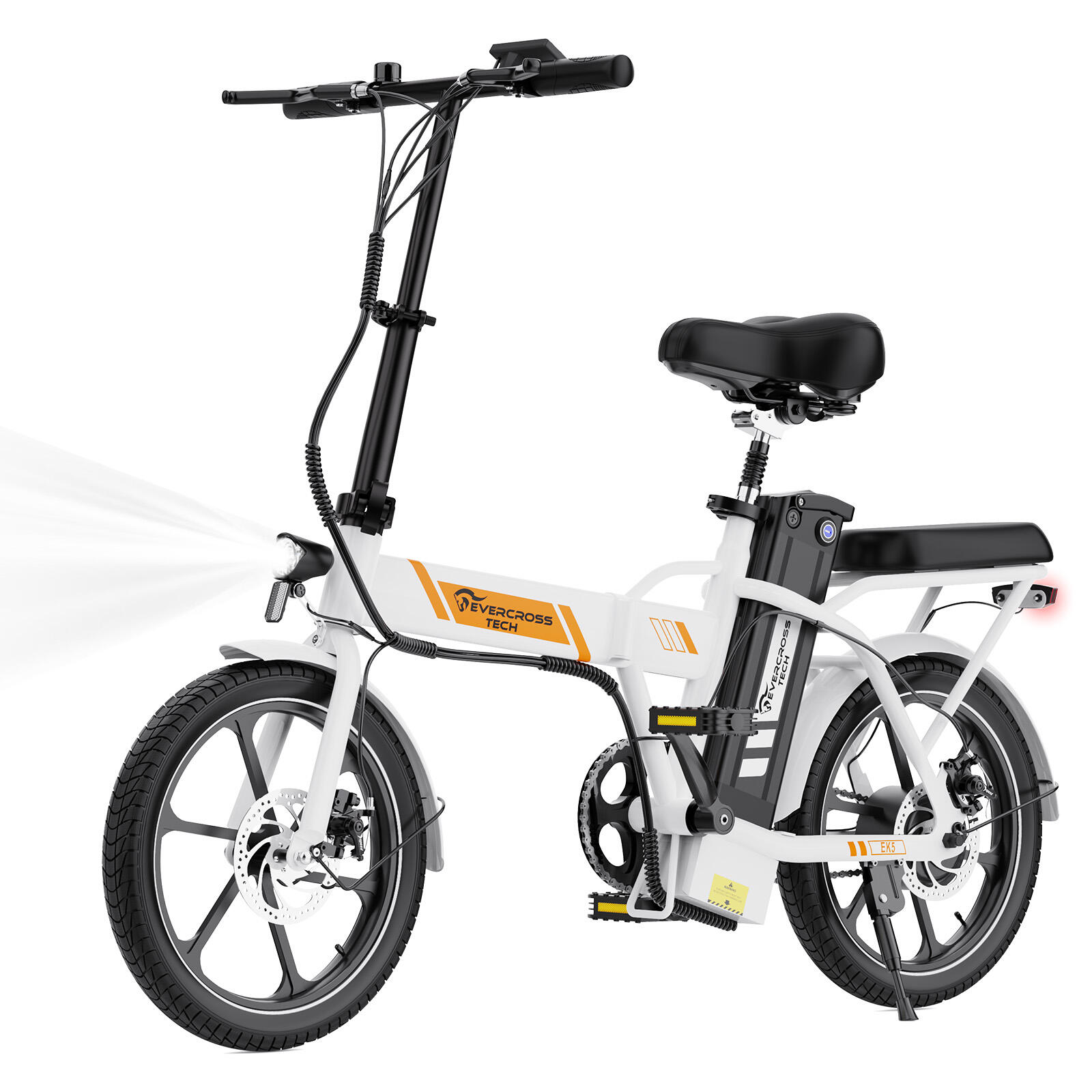 Rower elektryczny składany dla Dorosłych EVERCROSS - EK5