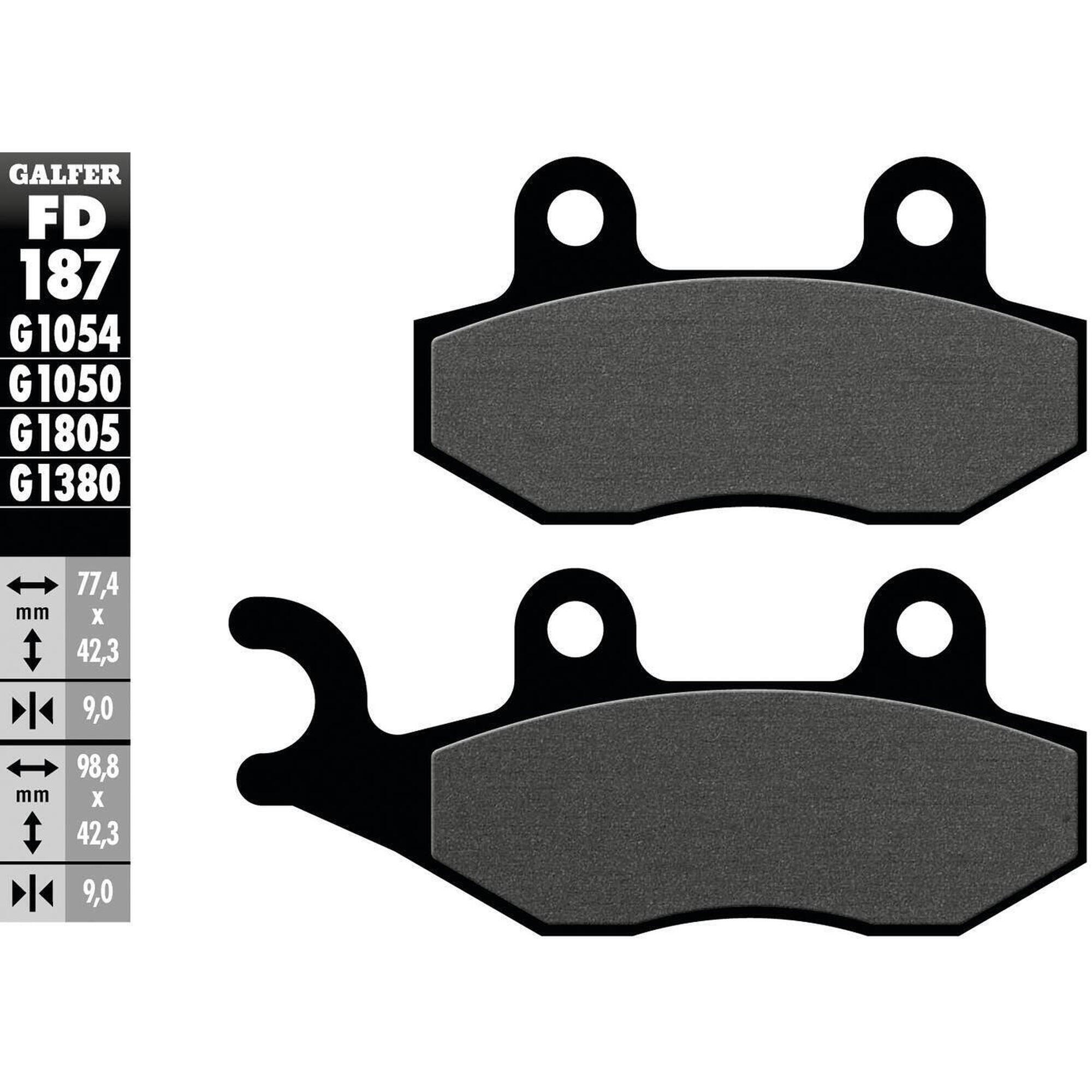 Klocki hamulcowe Galfer FD187 G1050 Organic - Wysoka jakość i wydajność