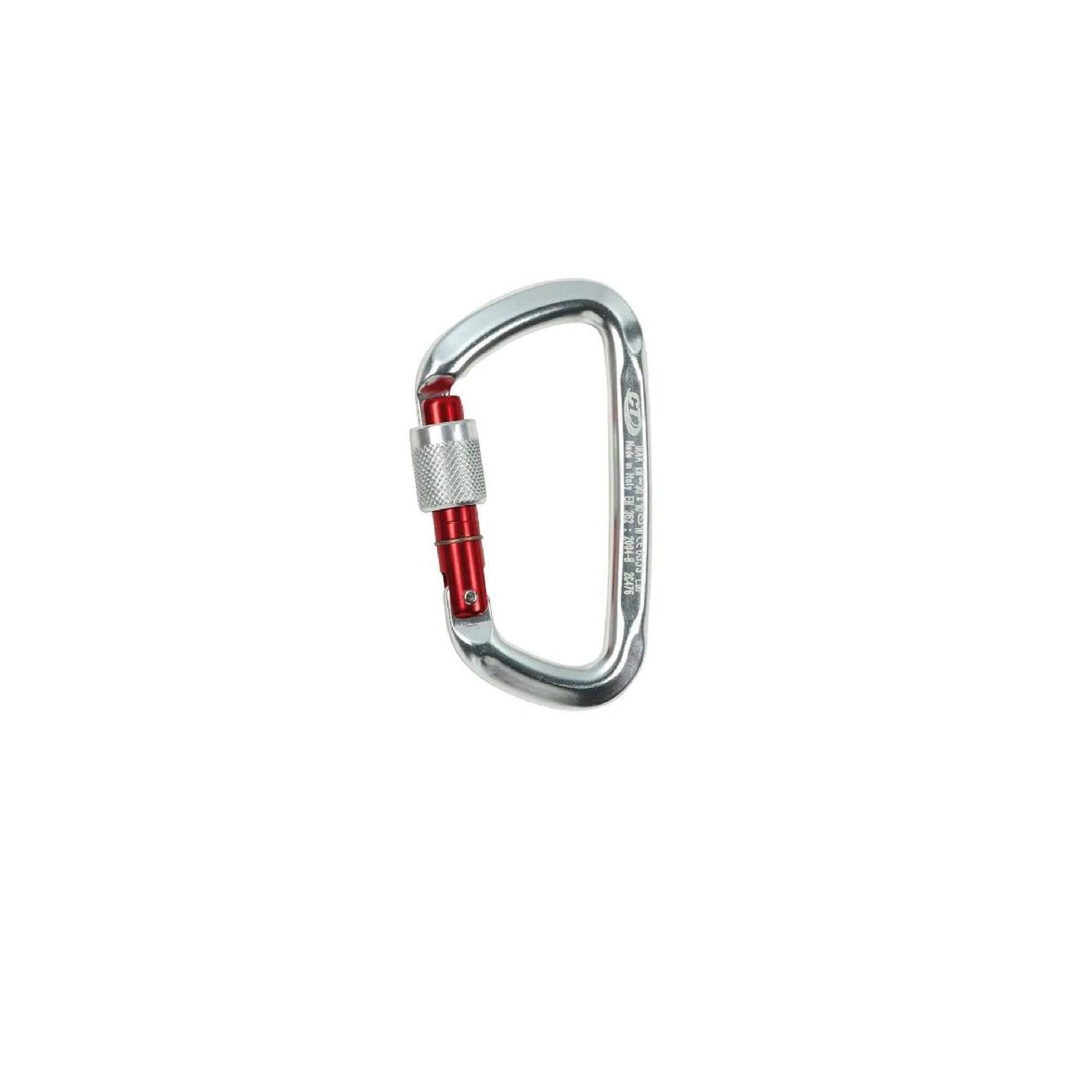 Karabinek do wspinaczki Climbing Technology D-Shape CF SG Screw Gate