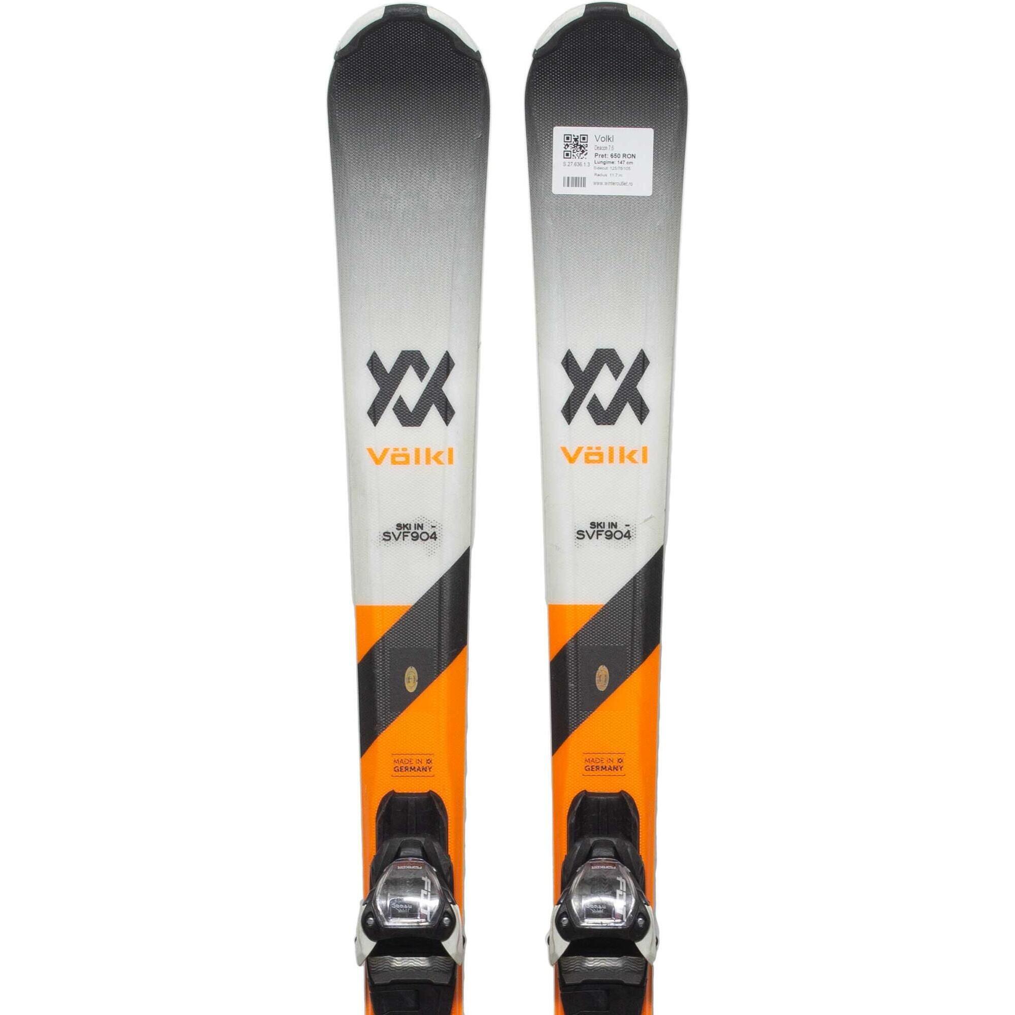 Second Life- Narty VOLKL Deacon 7.6, 161 cm- Stan bardzo dobry