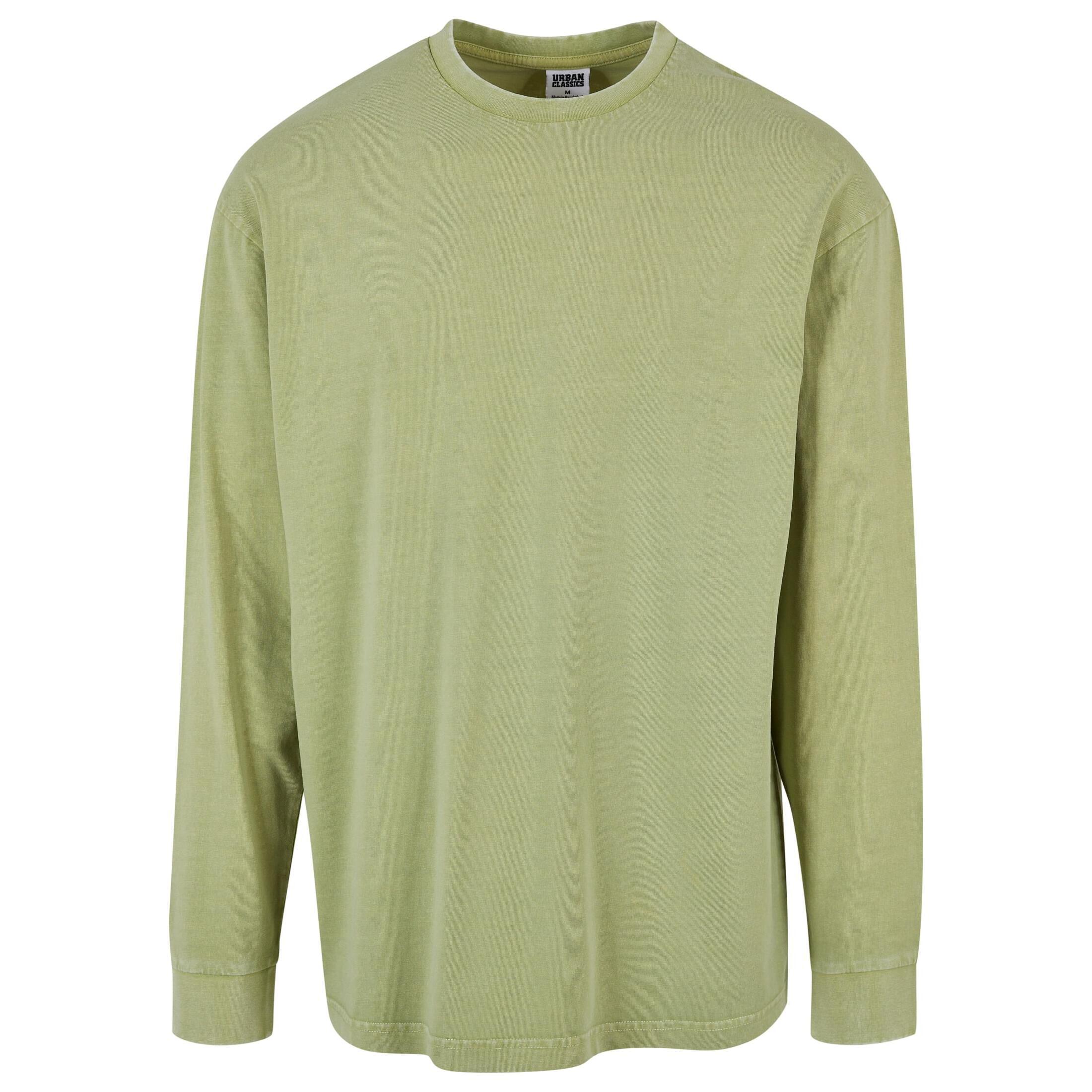 Koszulka z długim rękawem z efektem acid wash Urban Classics Heavy Boxy