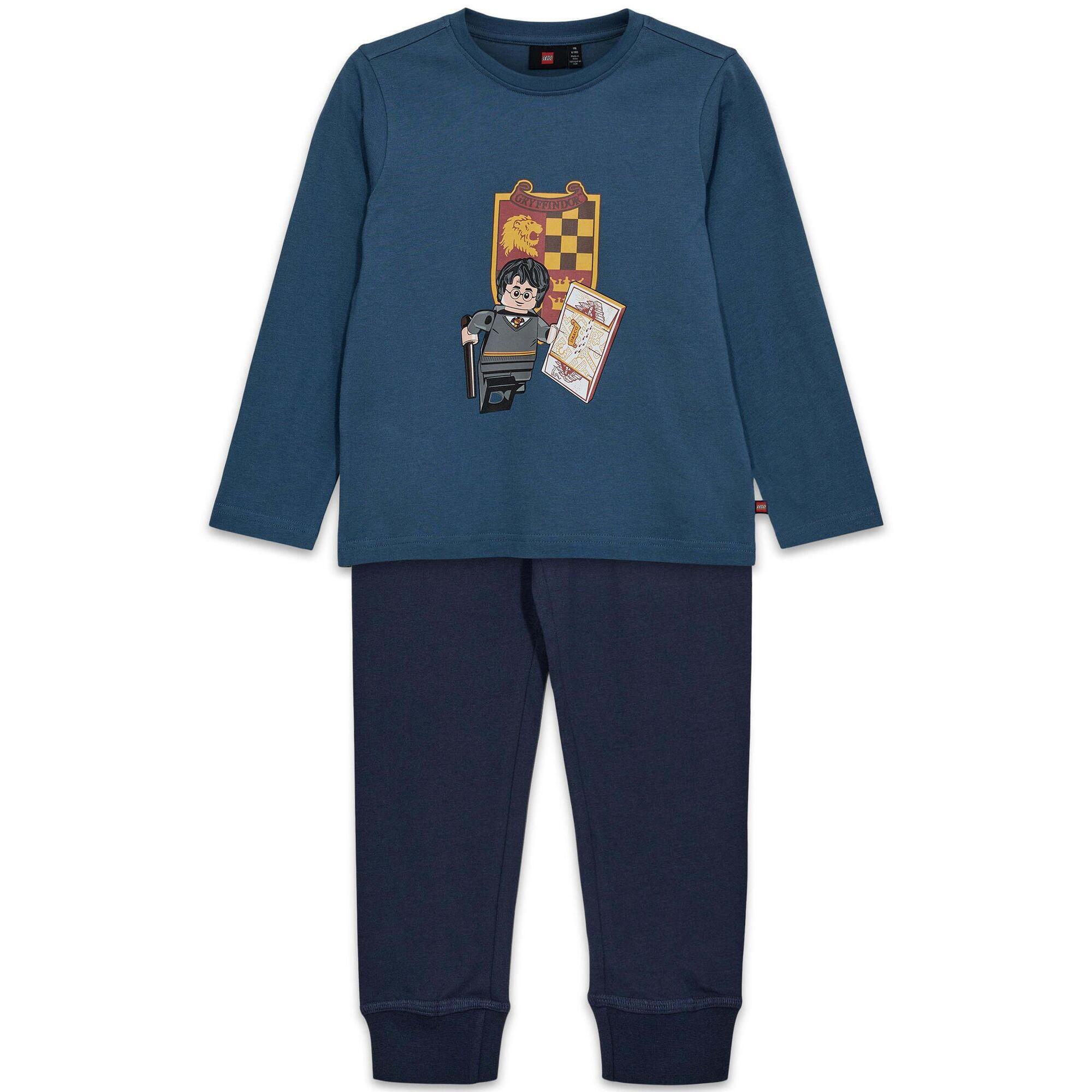 Piżama Dziecięca Bio Bawełna LEGO Harry Potter Aris 710 Niebieska