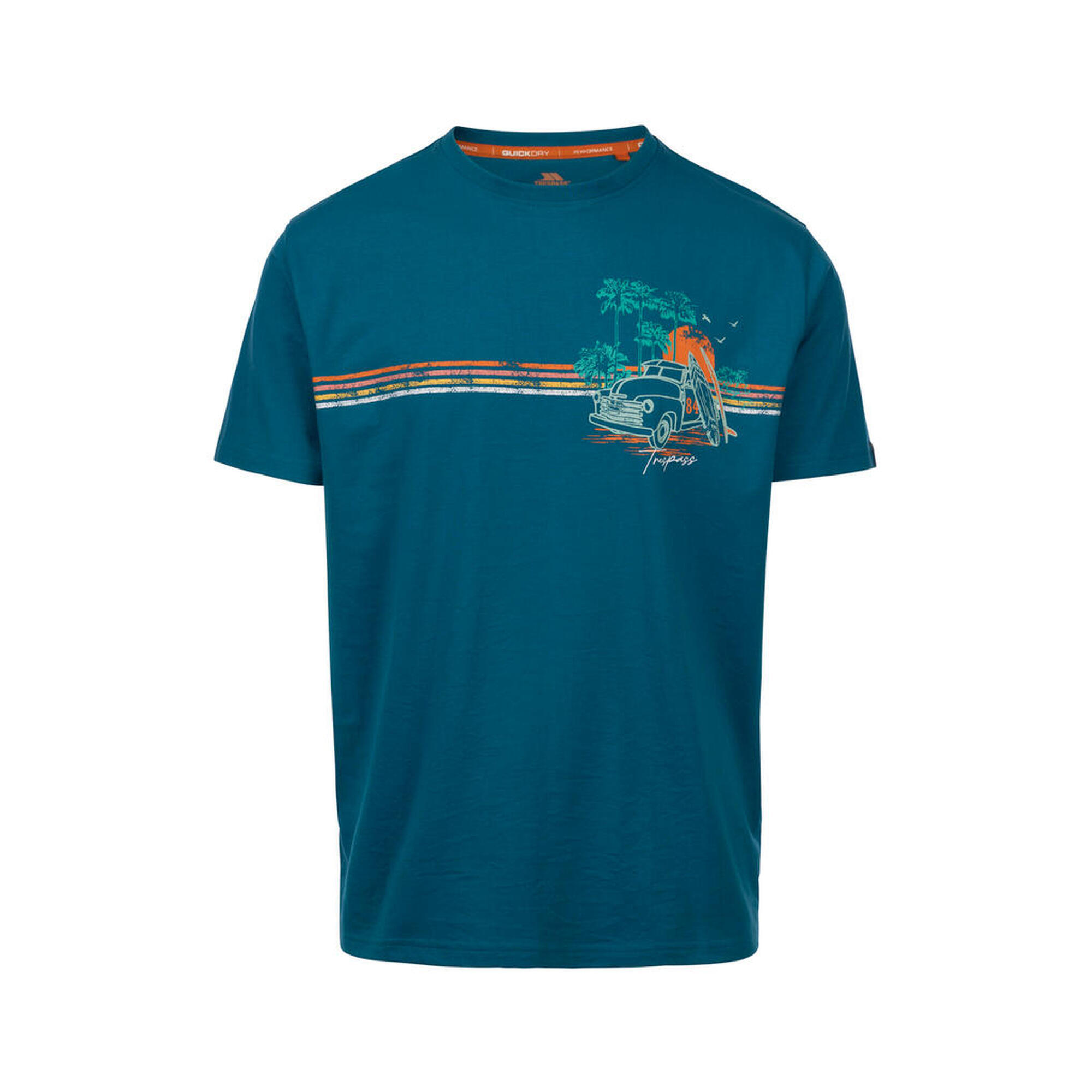 Koszulka męska Trespass Zama, niebieska, XL.