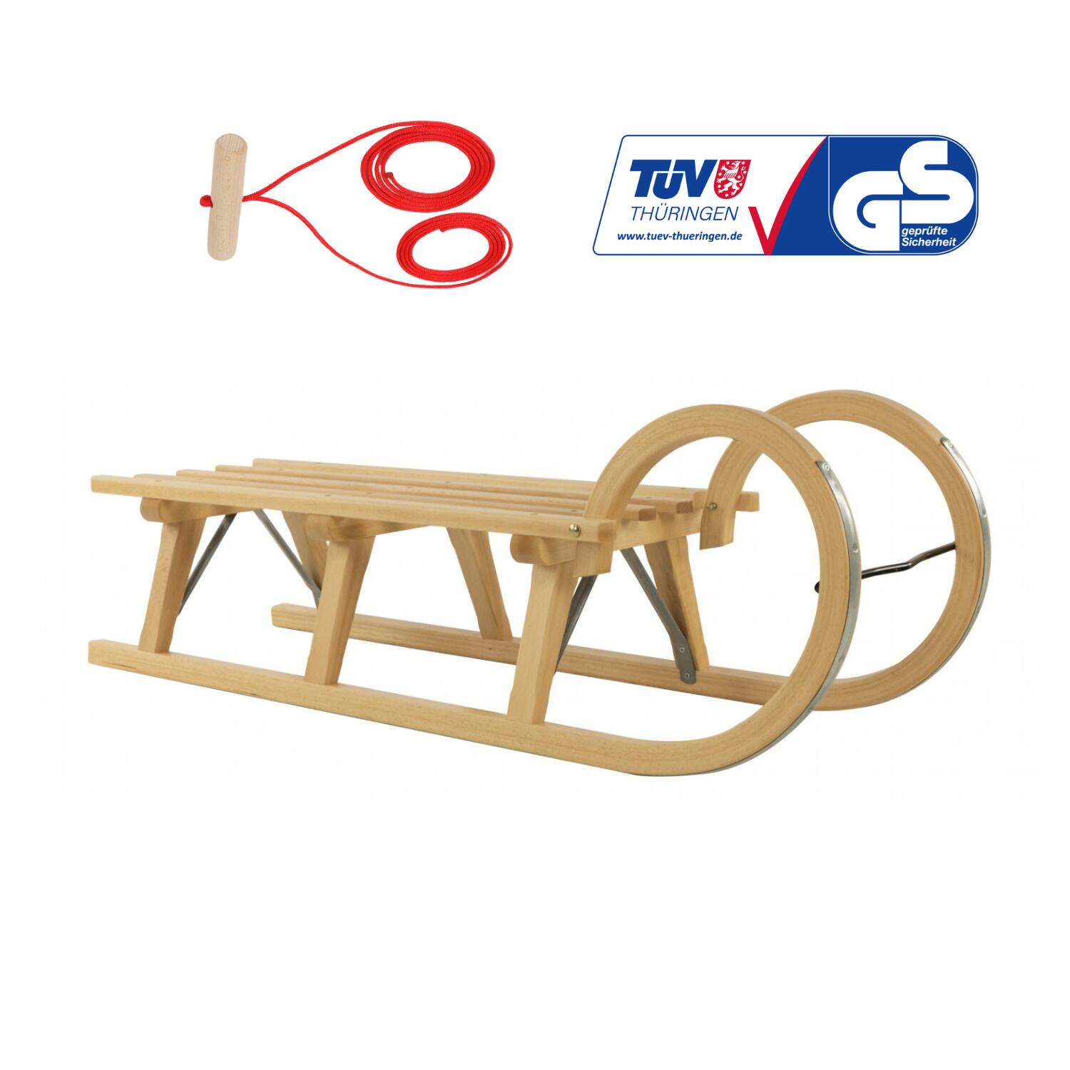 Sanki drewniane AD323/D110/AD299 Zestaw ze sznurkiem DUO HOLL