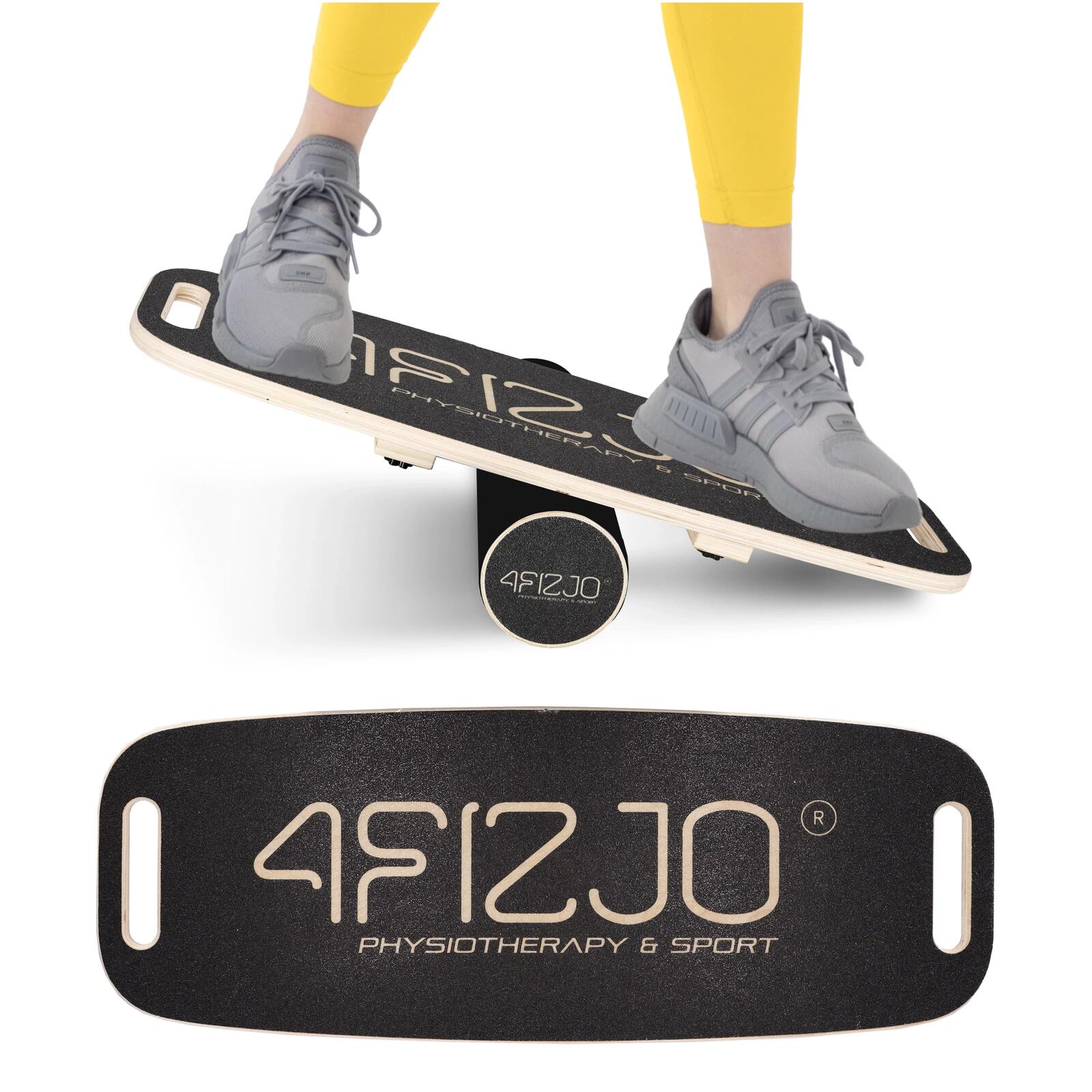 Platforma do ćwiczeń równowagi BALANCE BOARD 4FIZJO drewniana