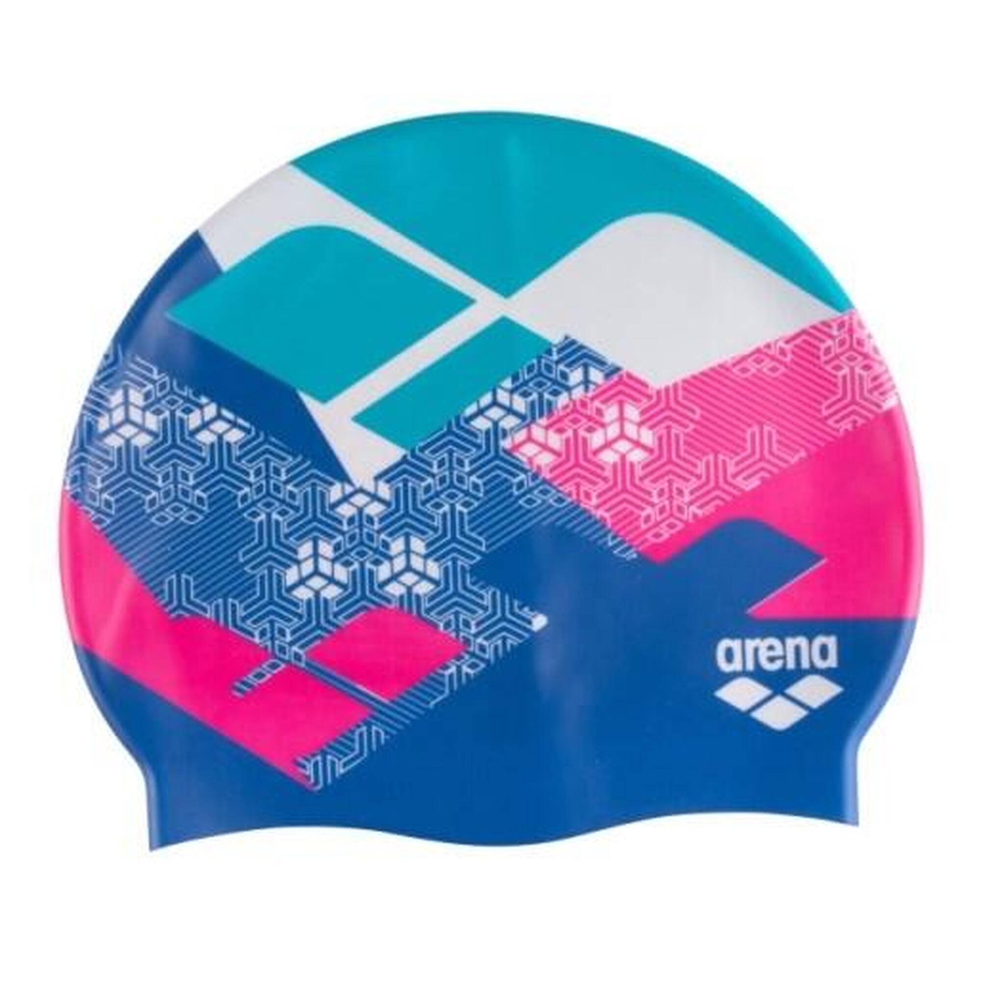 Czepek pływacki treningowy silikonowy dla dzieci na basen Arena Print Kikko