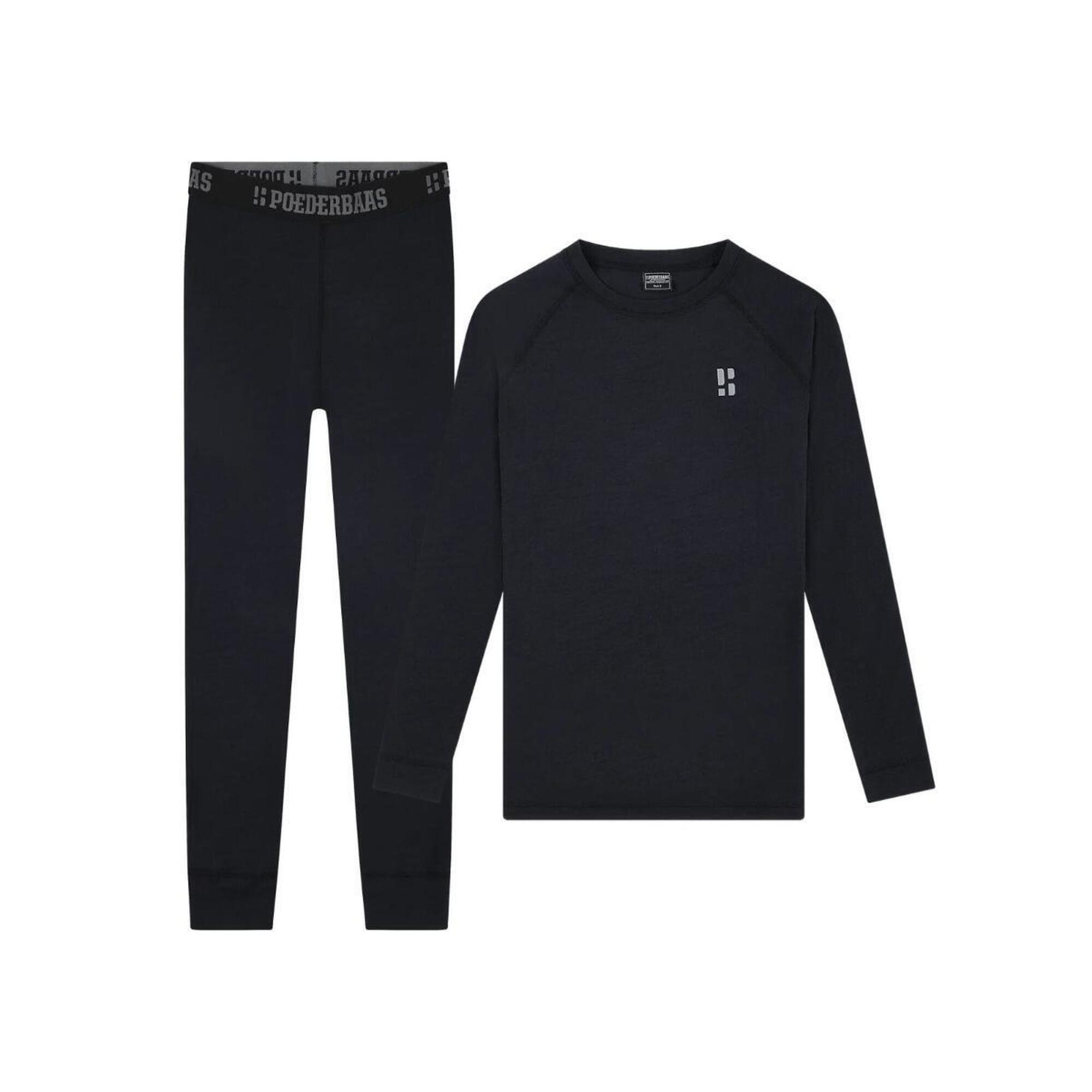 Koszulka z wełny merynosów termoutwardzalna – damska – koszula + legginsy