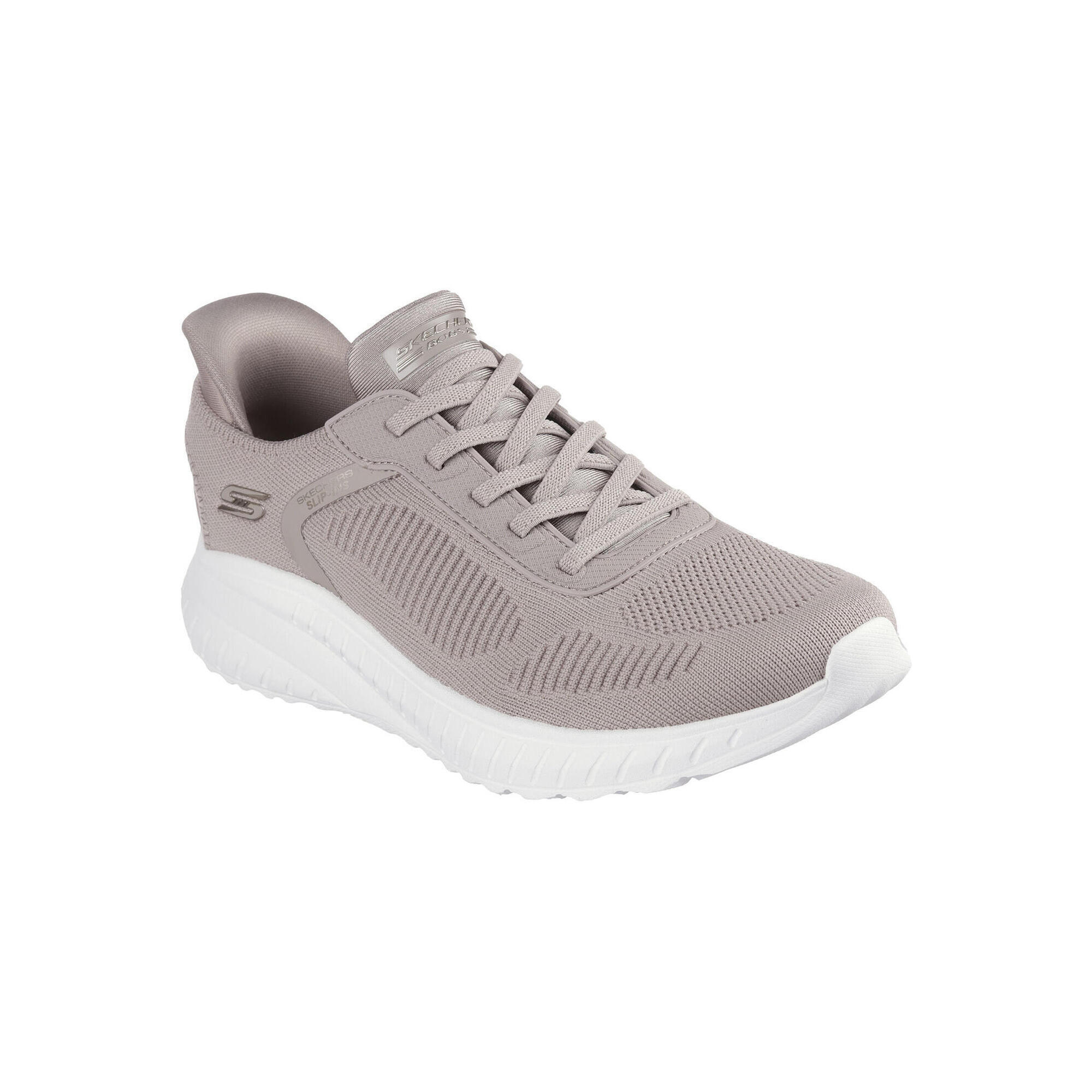 Buty Kobieta Skechers Bobs Squad Chaos beżowy