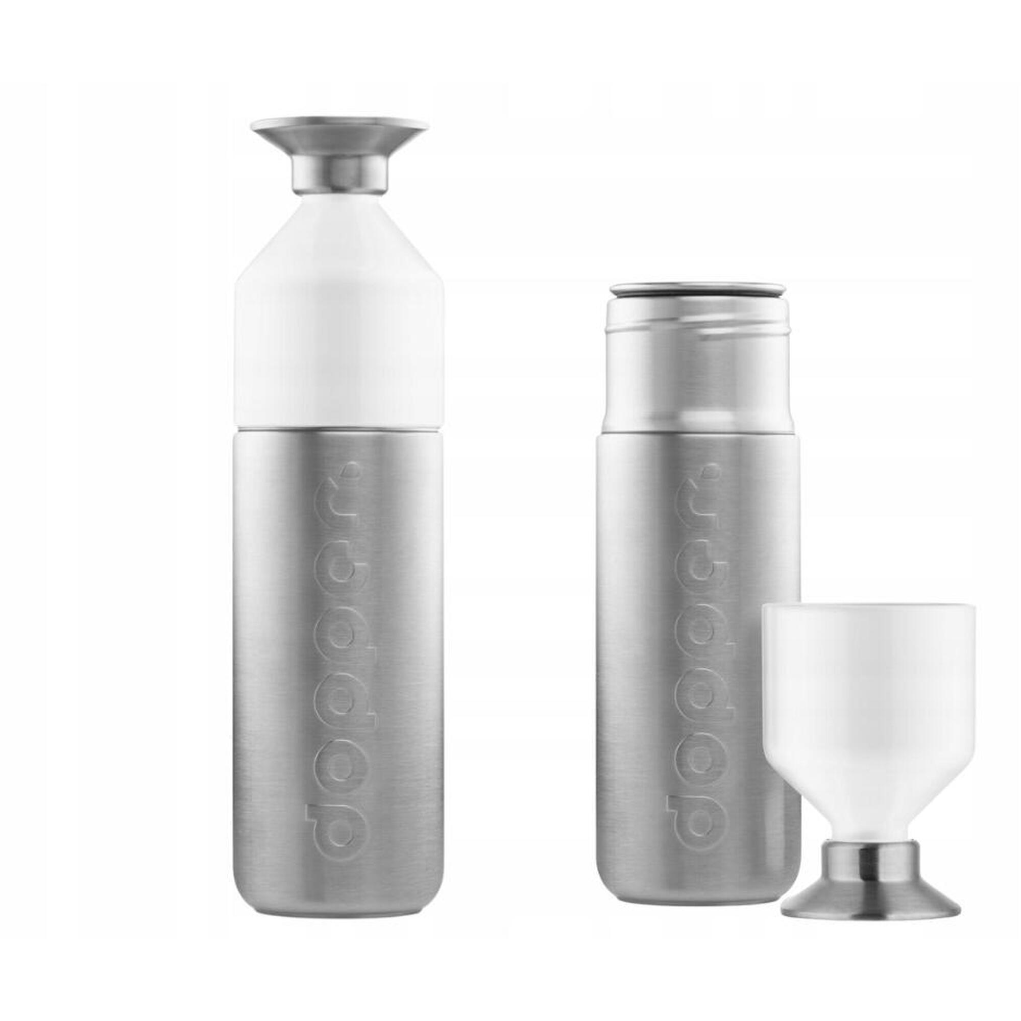 Butelka na wodę stalowa Dopper 1.1 l z kubkiem