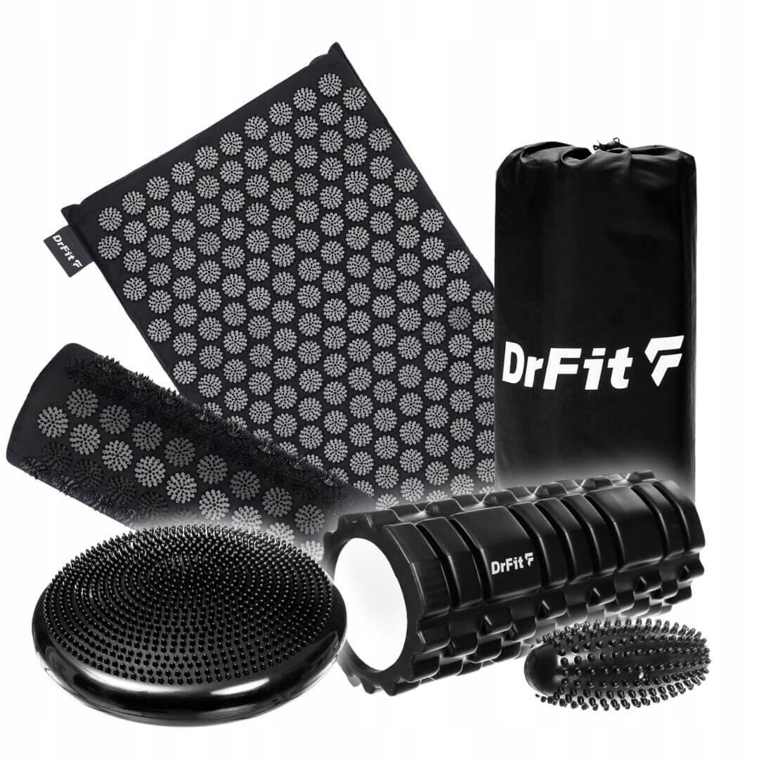 Zestaw regeneracyjny: mata akupresura, sensoryczny, wypustki, poduszka