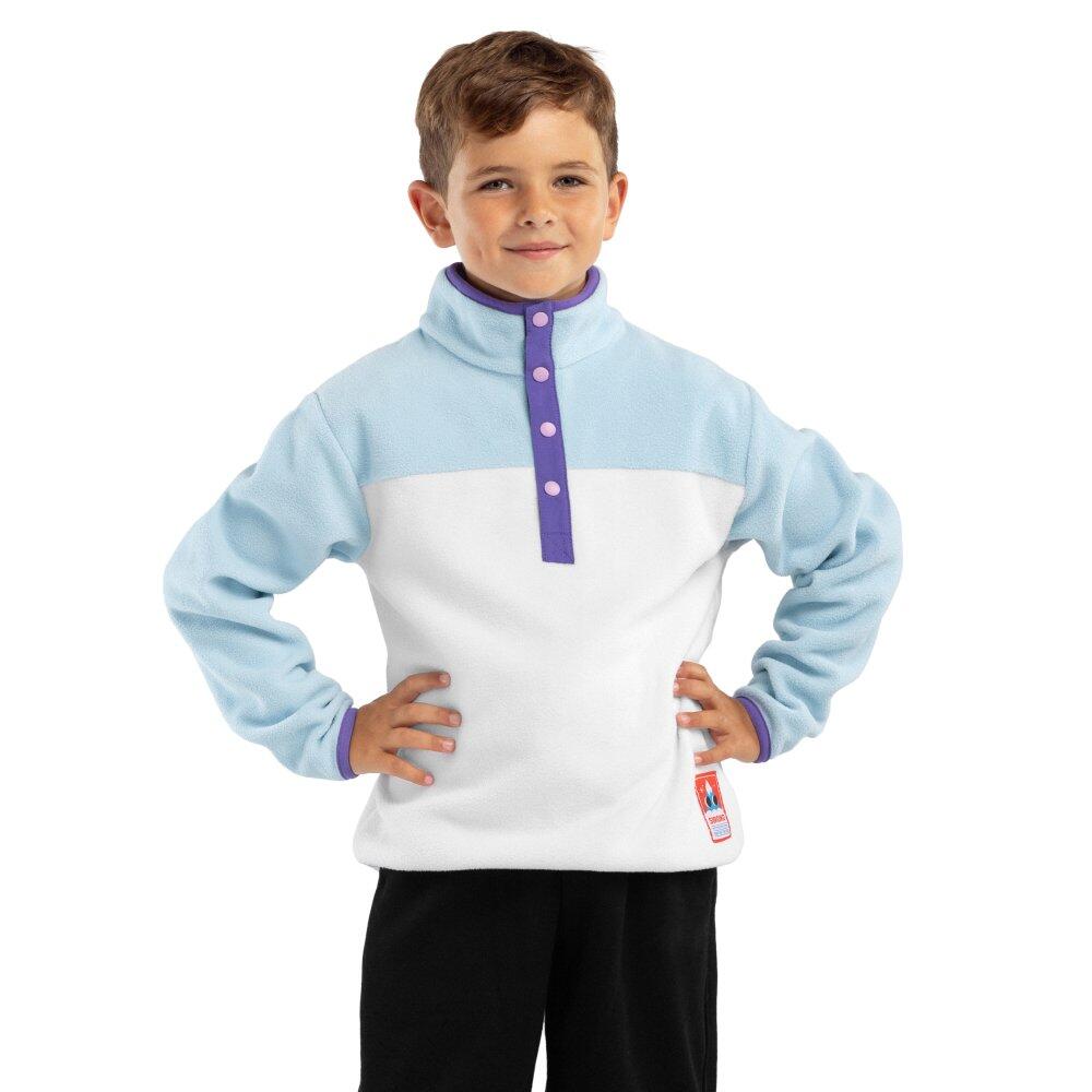 Bluza z grubego polaru snowboardowa dziecięca Charm